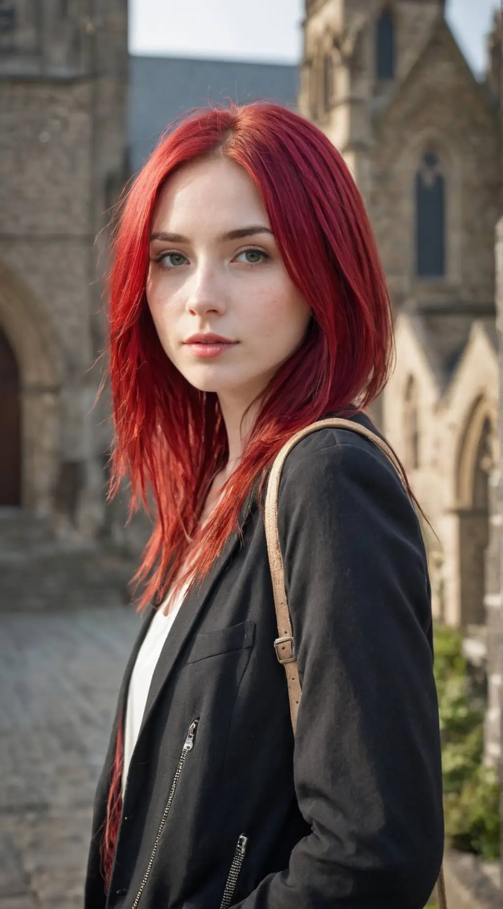 ai character: Scarlet background