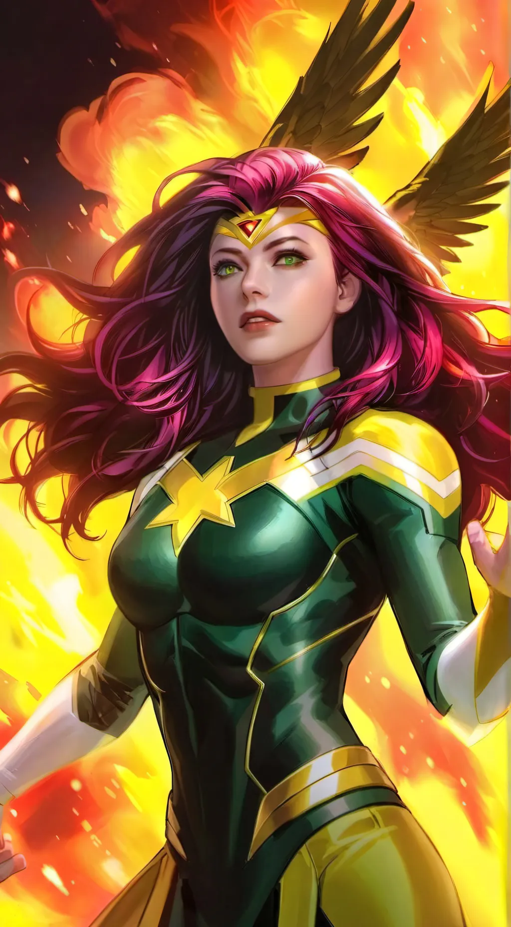 ai character: Jean Gray background