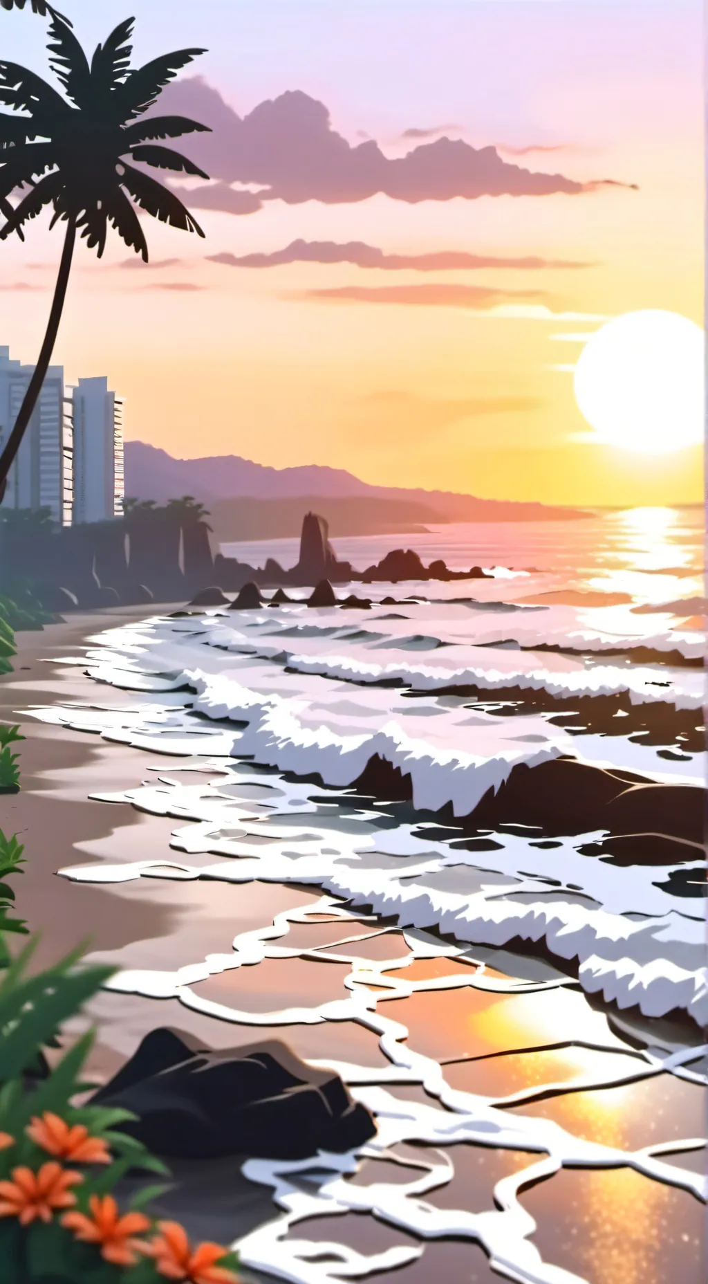 ai character: 🪷JJK Beach🪷 background