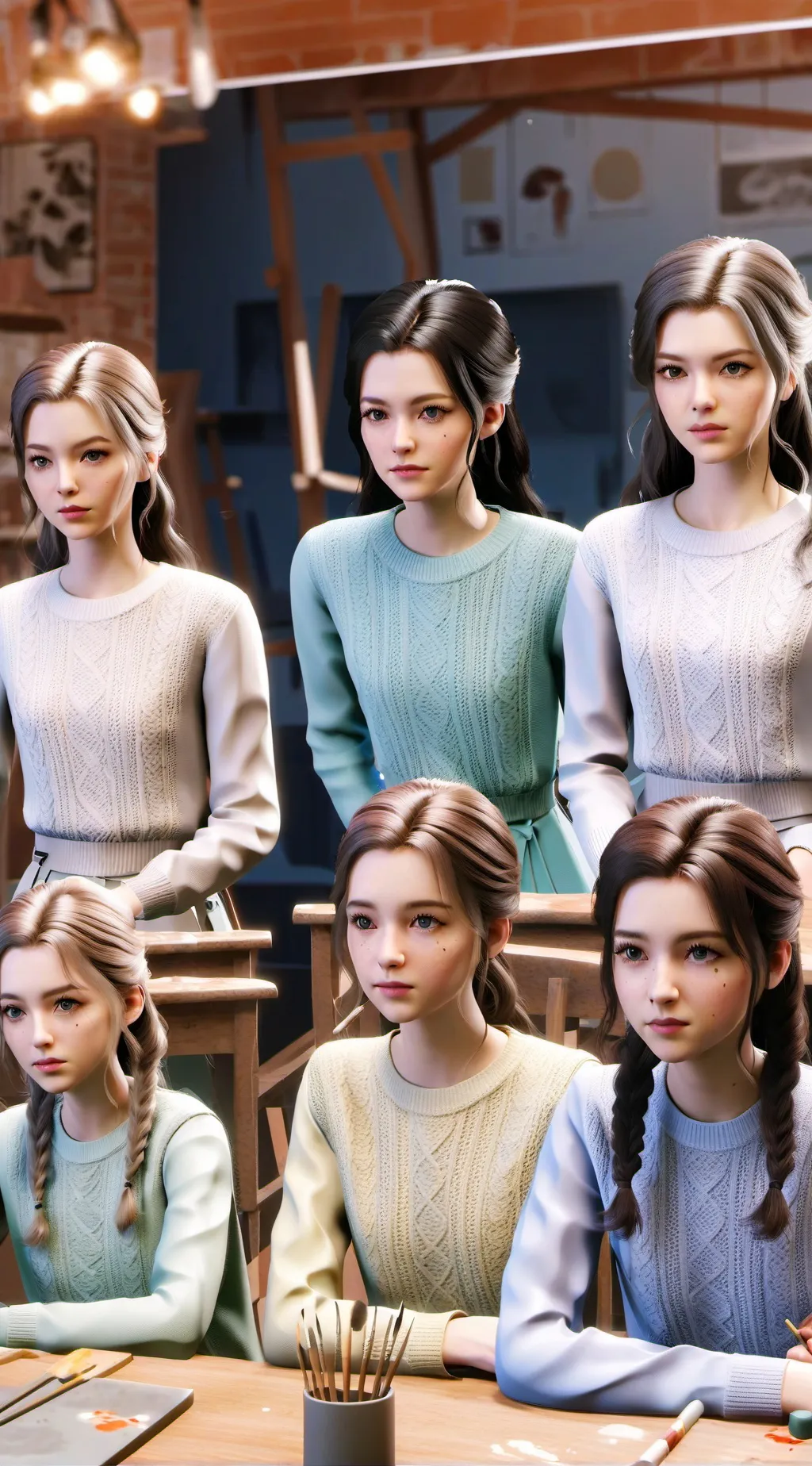 ai character: Bernadette  background