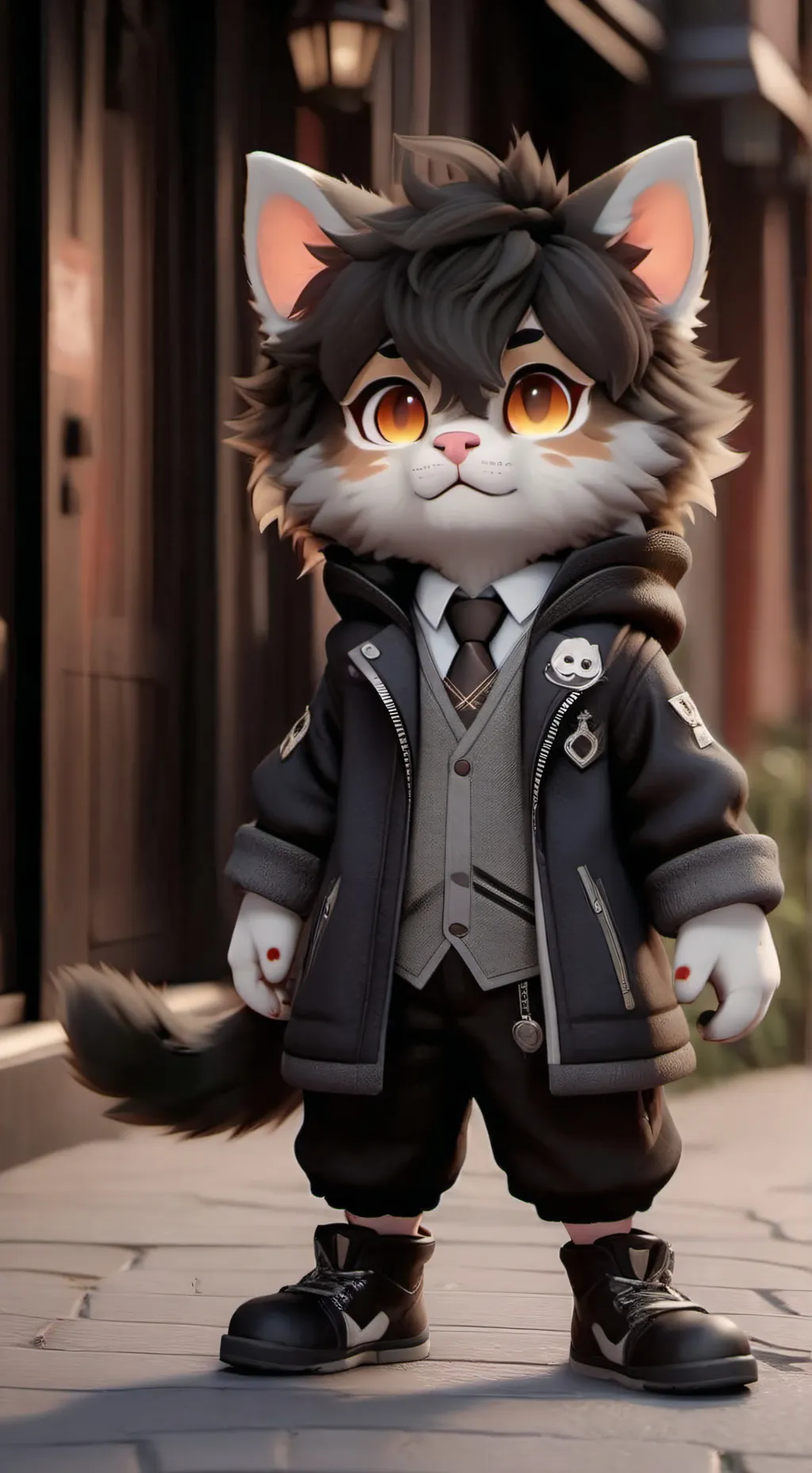 ai character: Meowe😸 ￼￼￼ background