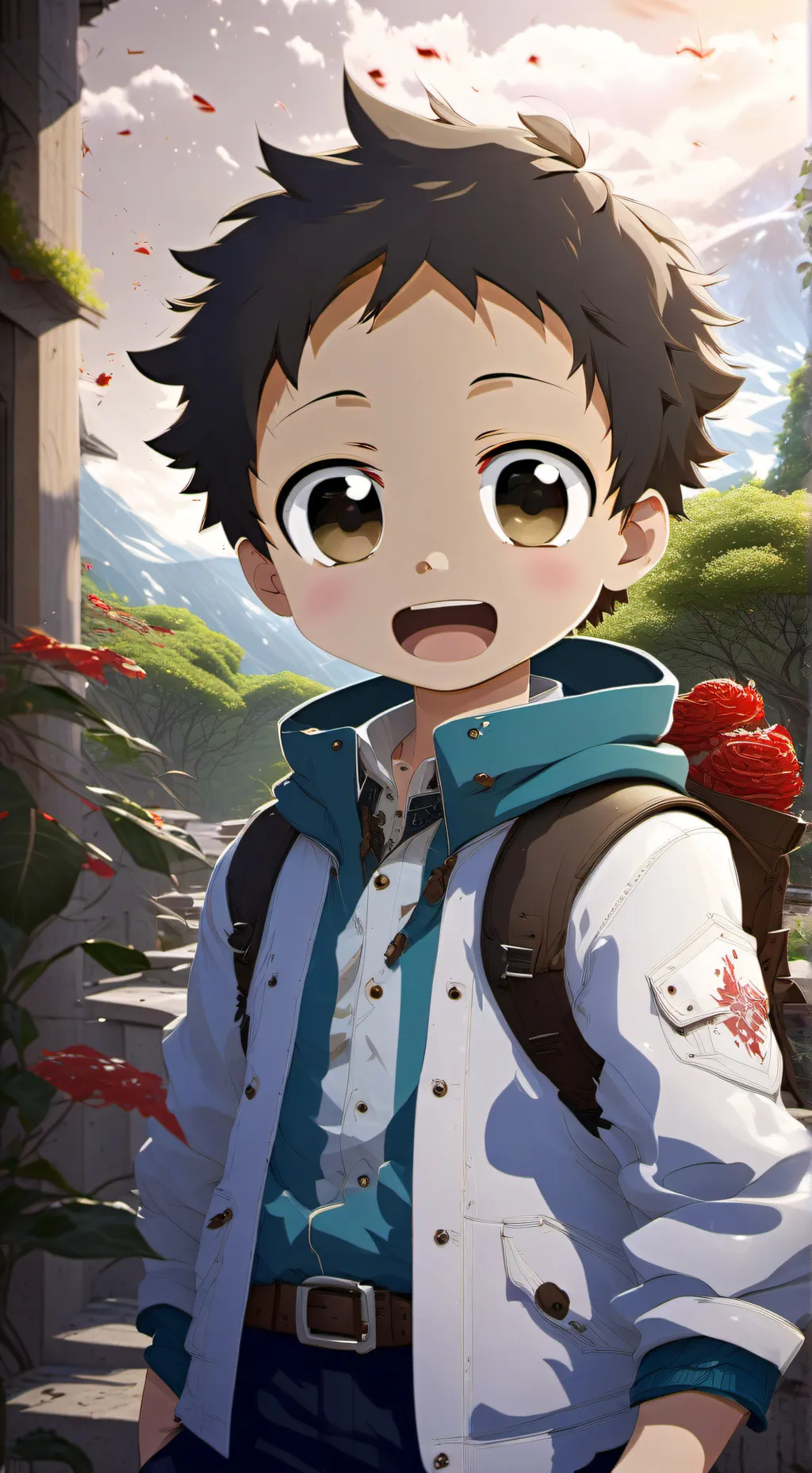 ai character: hikarie  background