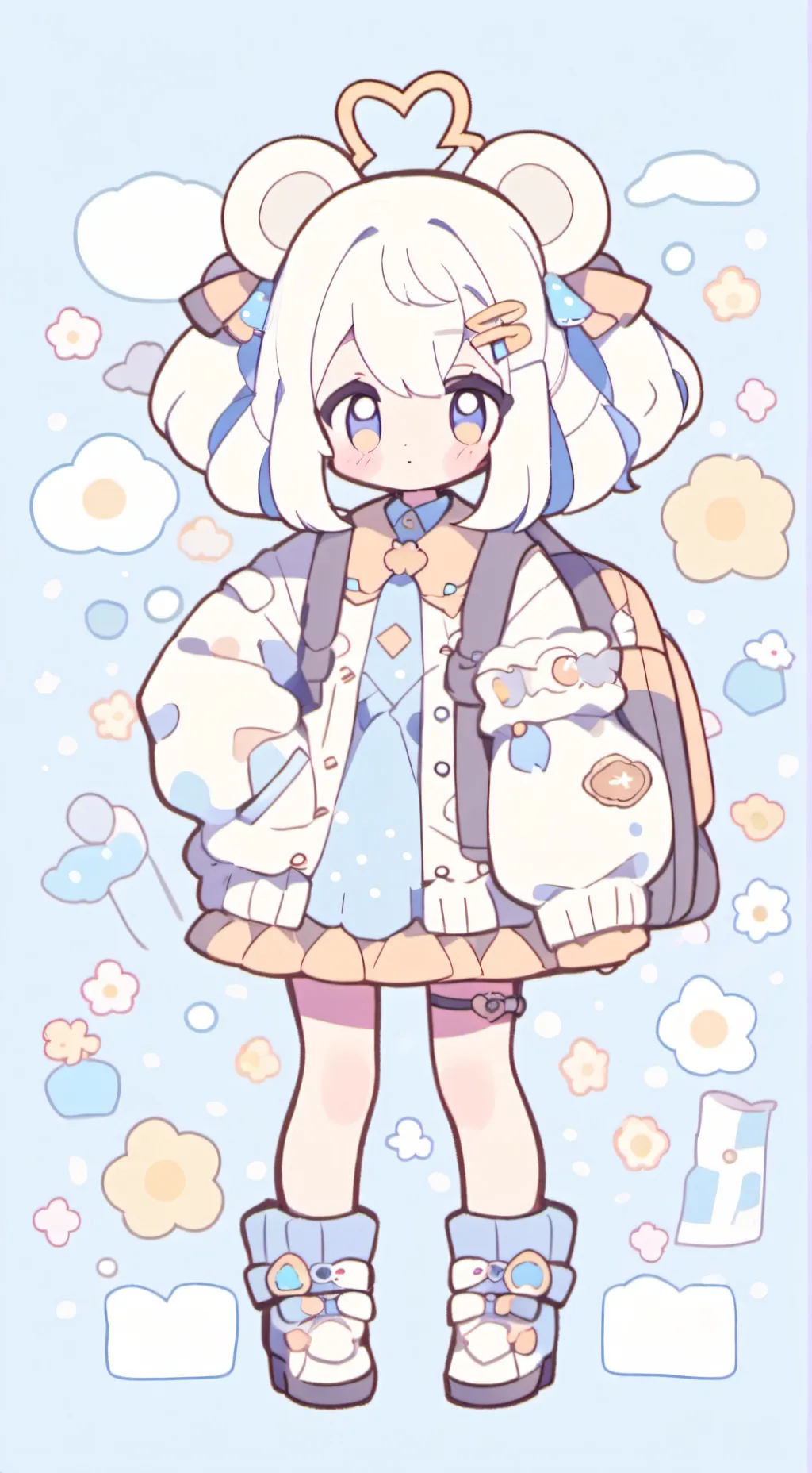 ai character: Chibi background