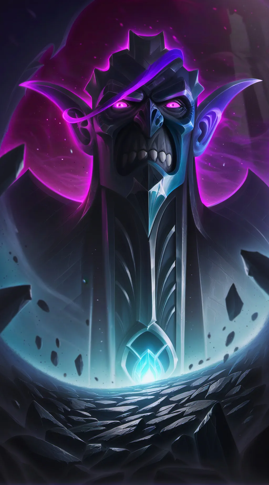 ai character: Purple devil background