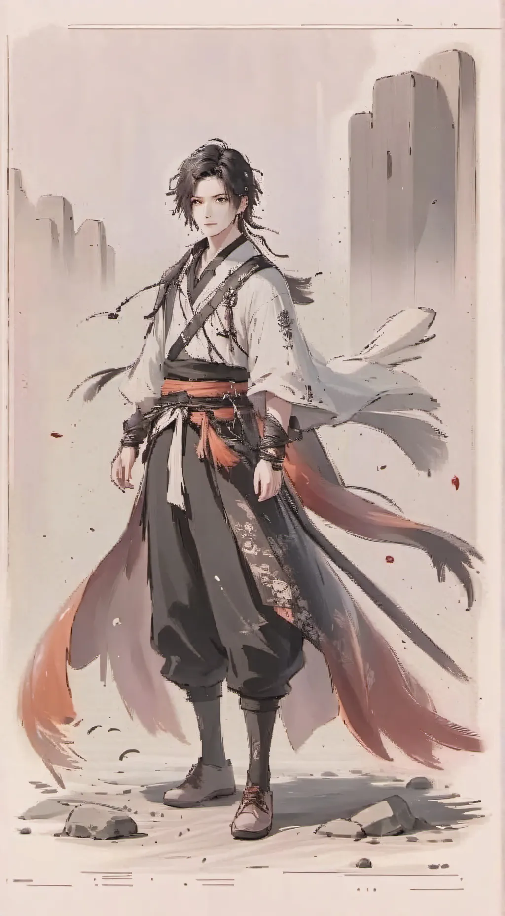 ai character: King todaroki  background