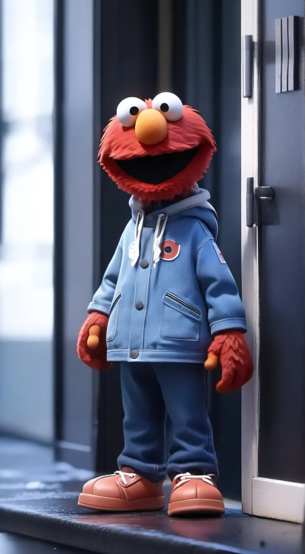 ai character: Elmo background