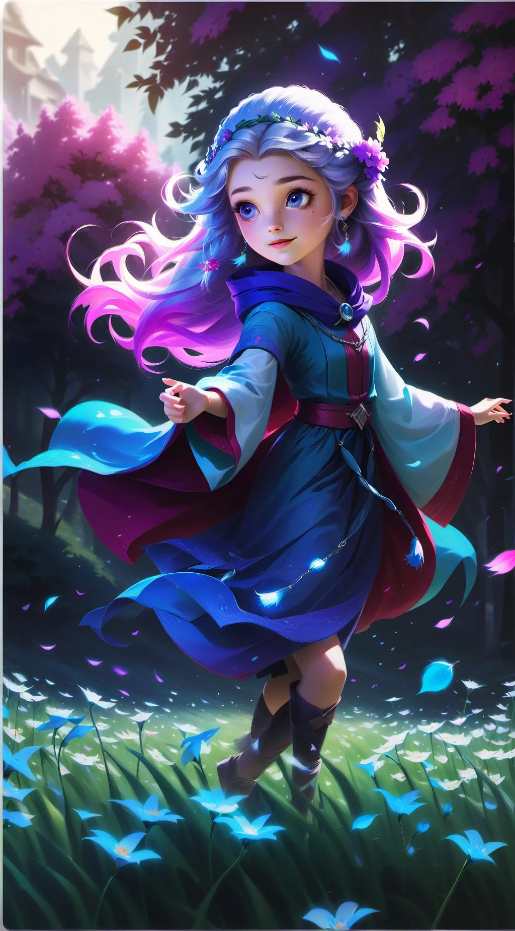 ai character: guda background