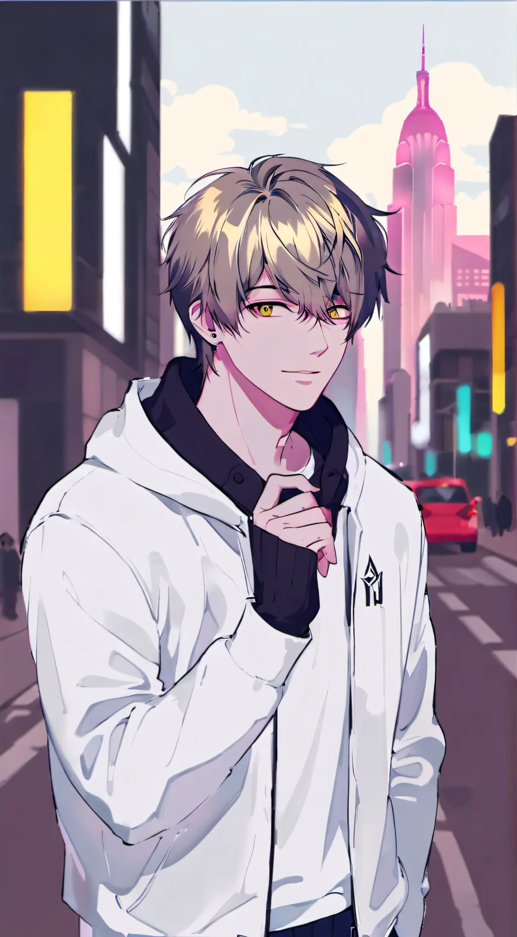 ai character: Mirage Hallmark background