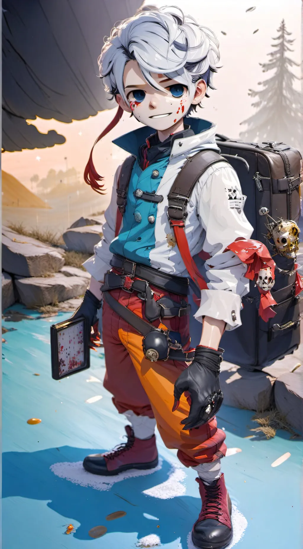 ai character: Dandys world infec background