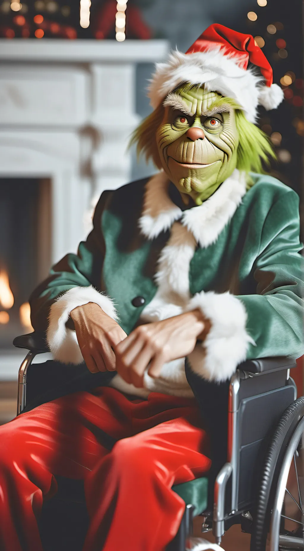 ai character: Grinch background