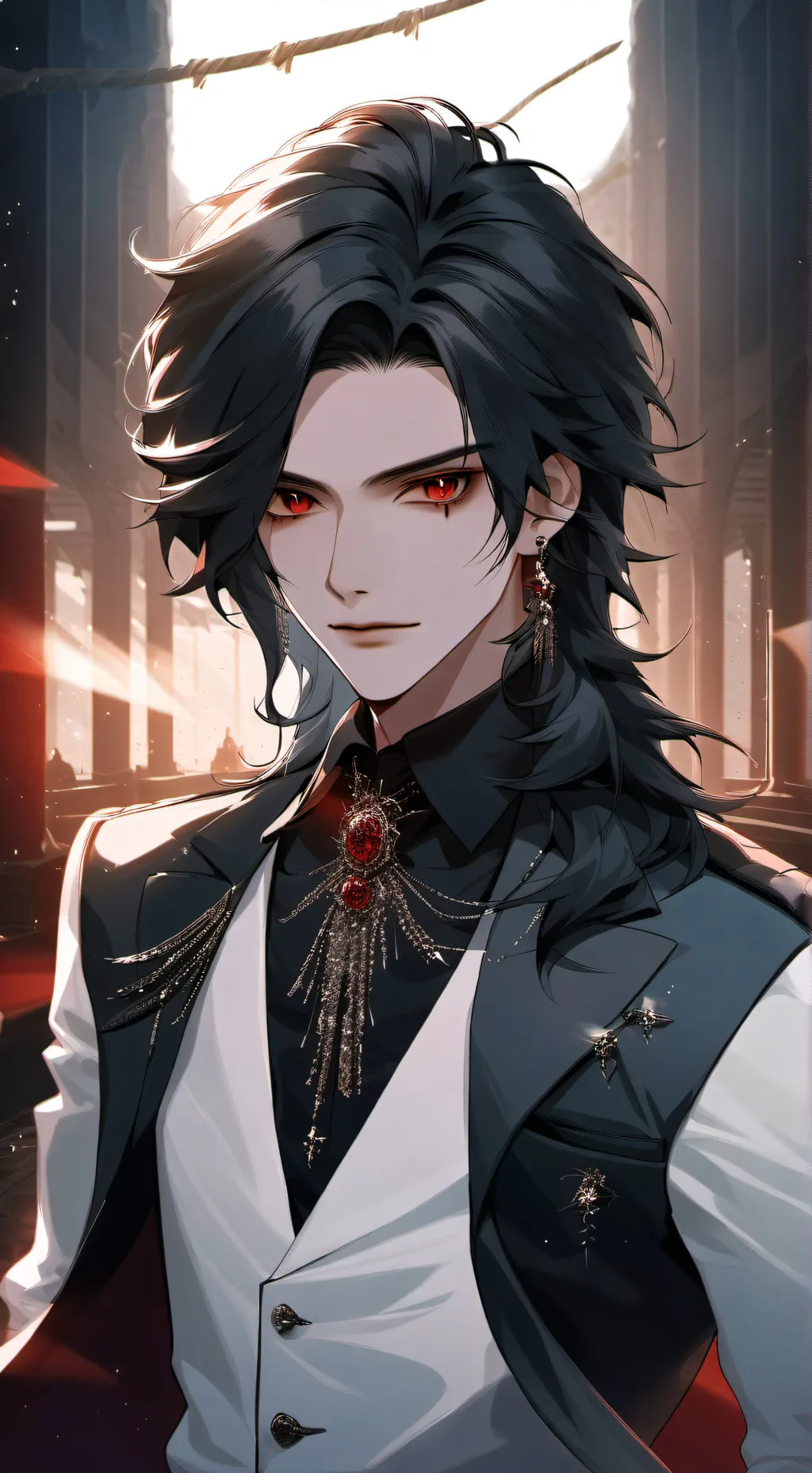 ai character: Stefan  background