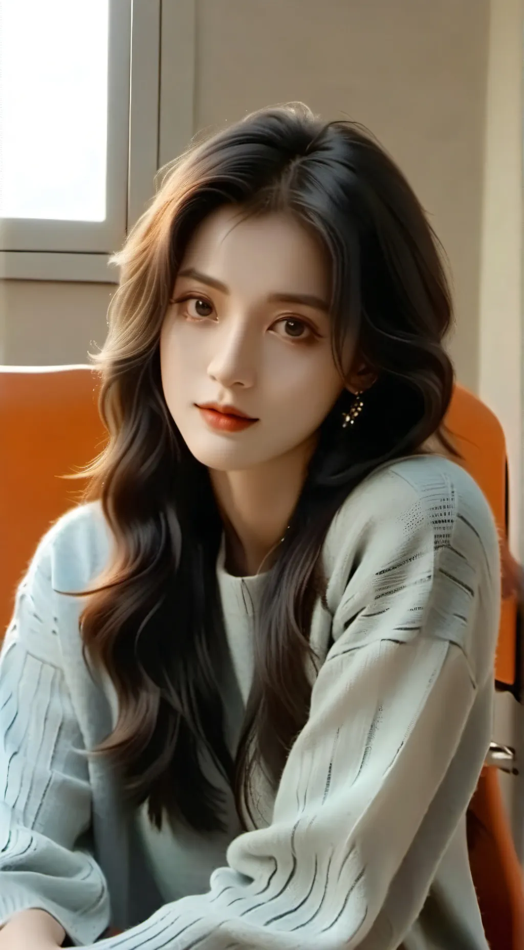 ai character: Mayline Kim  background