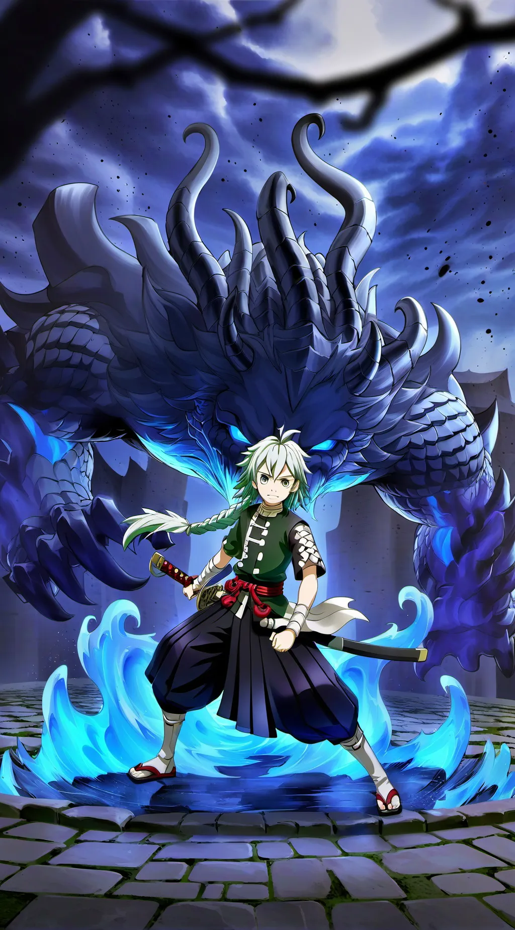 ai character: kny background