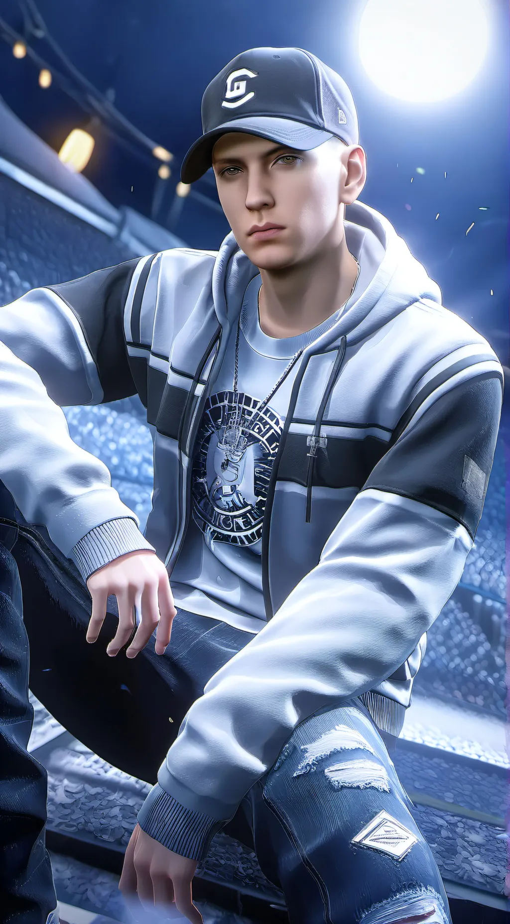 ai character: eminem background