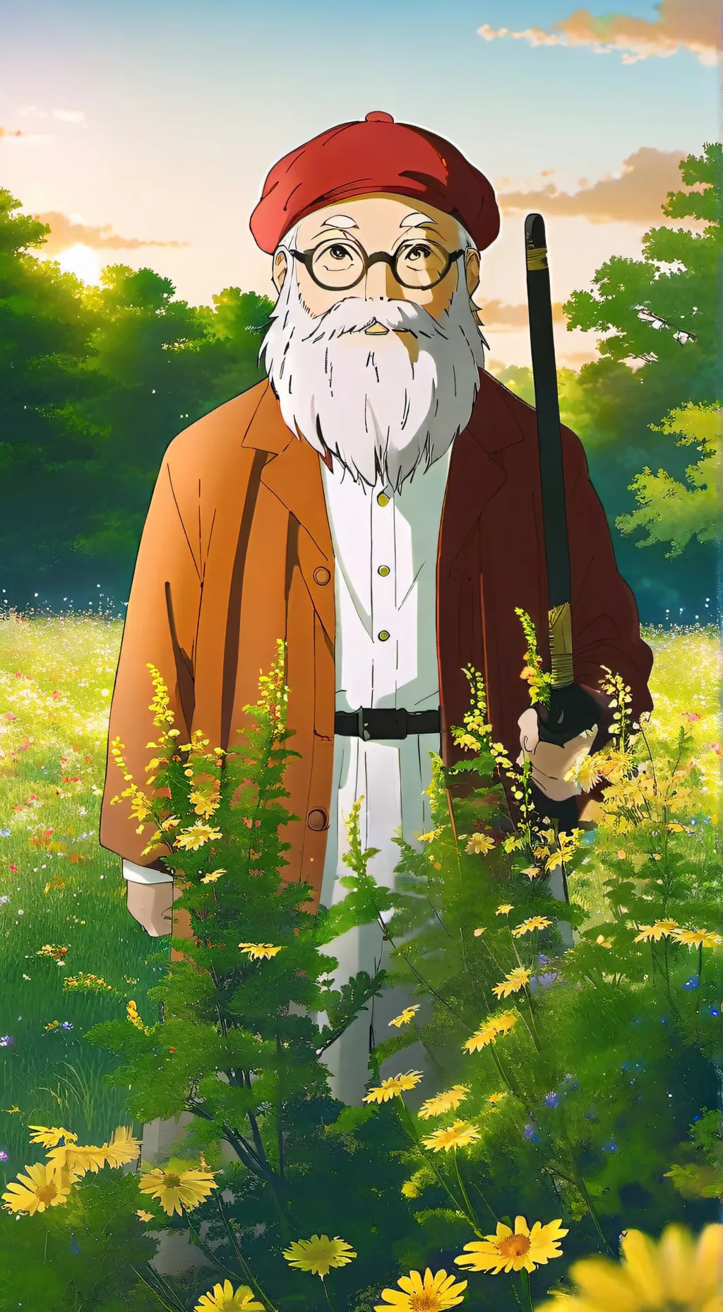 ai character: chill with hb background