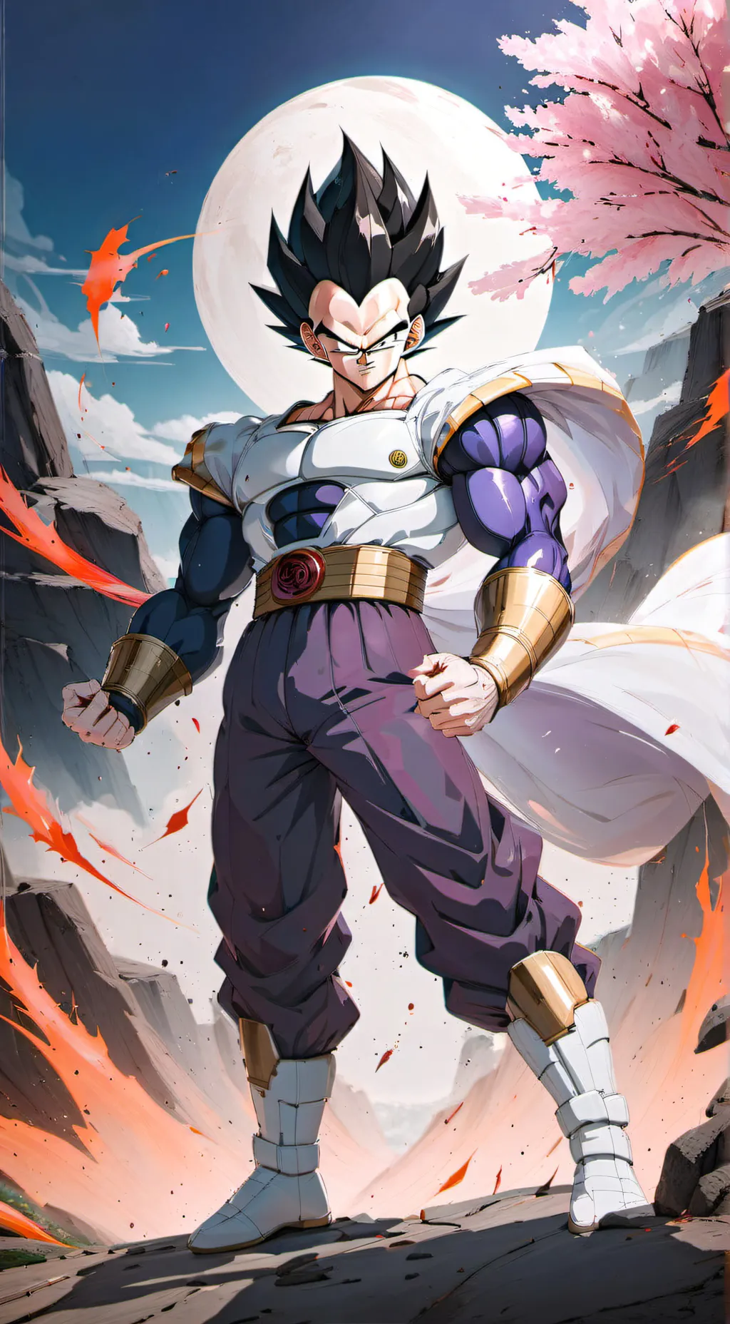 ai character: Vegeta background