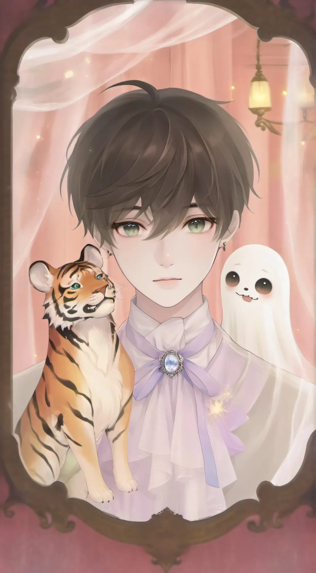 ai character: 2 side creture exp background