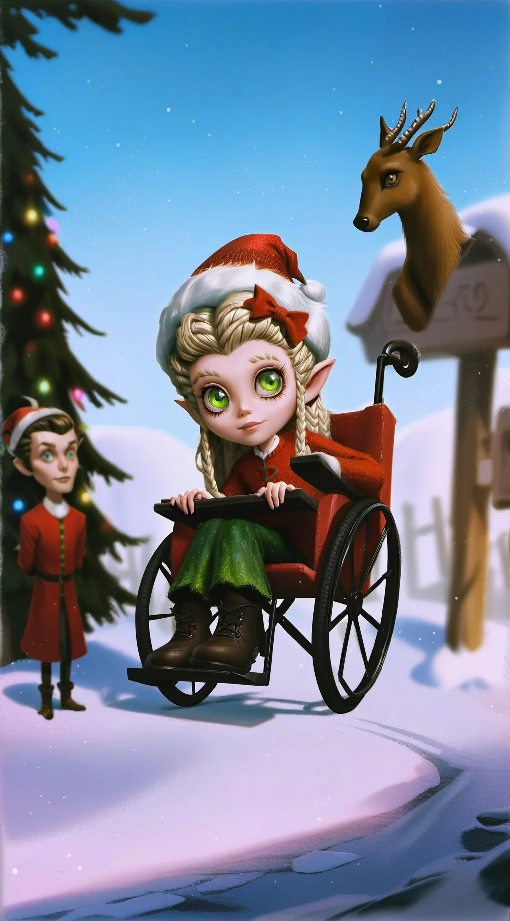 ai character: Cindy Lou Whosly background