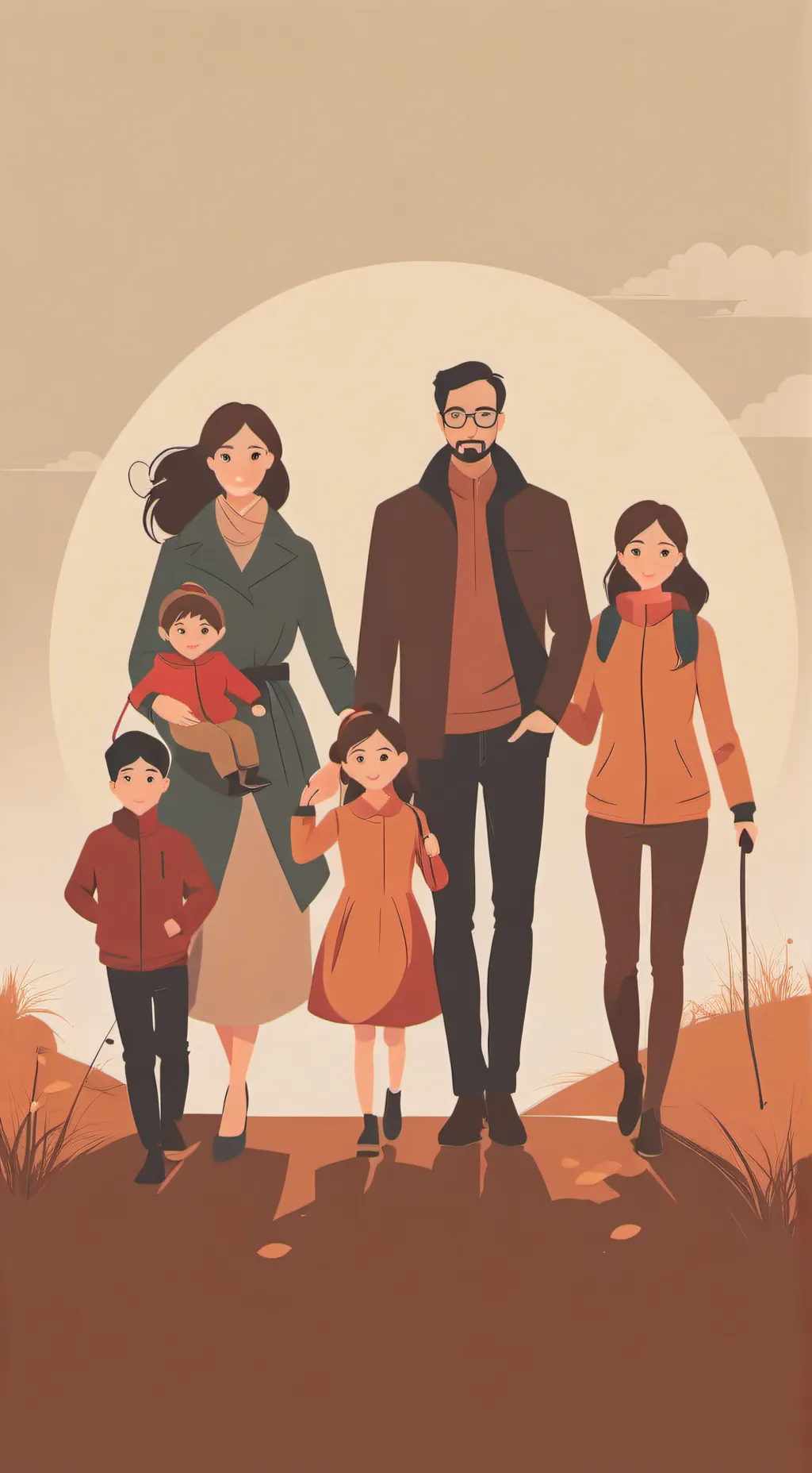 ai character: Your family. background
