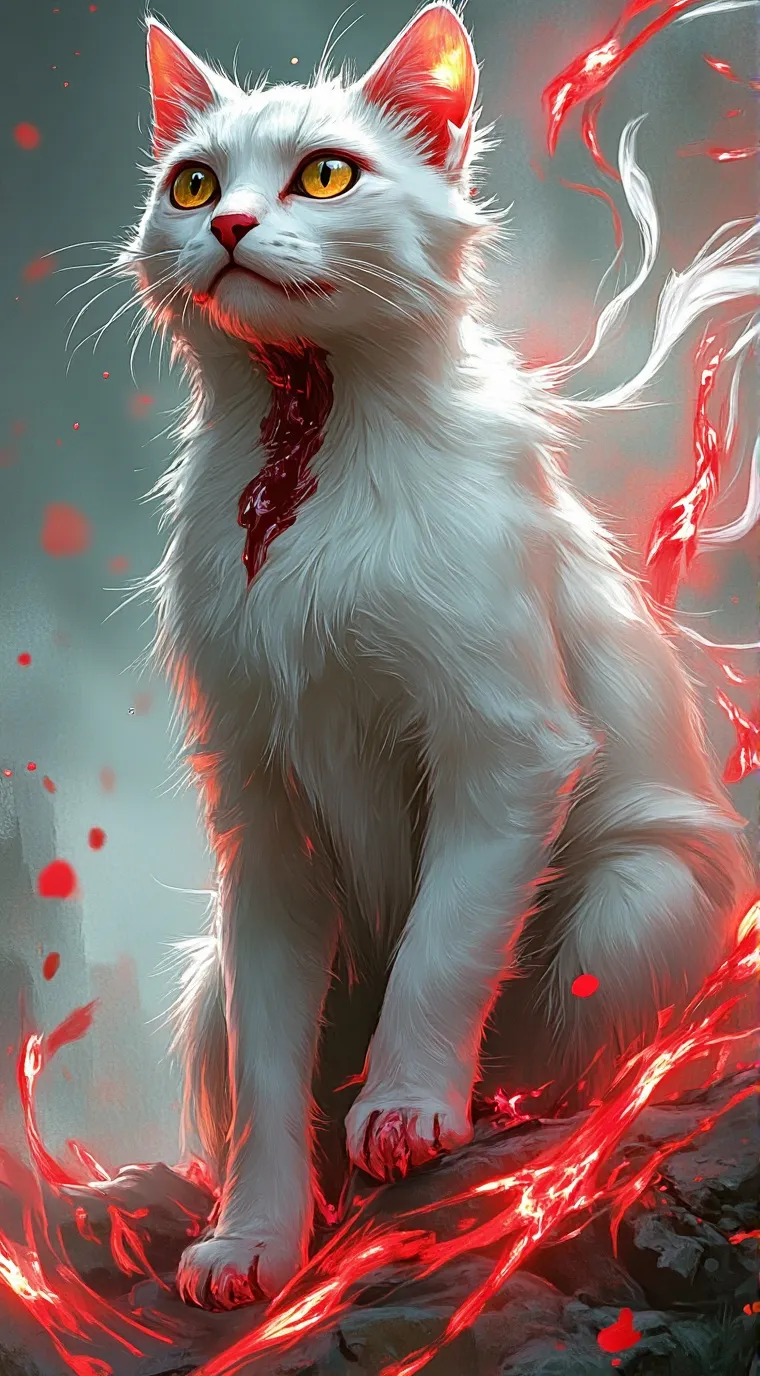 ai character: Abused cat background