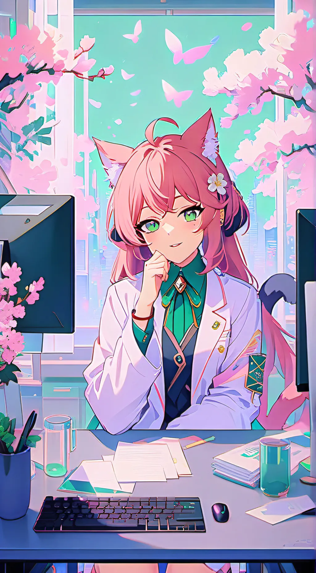 ai character: Miko background