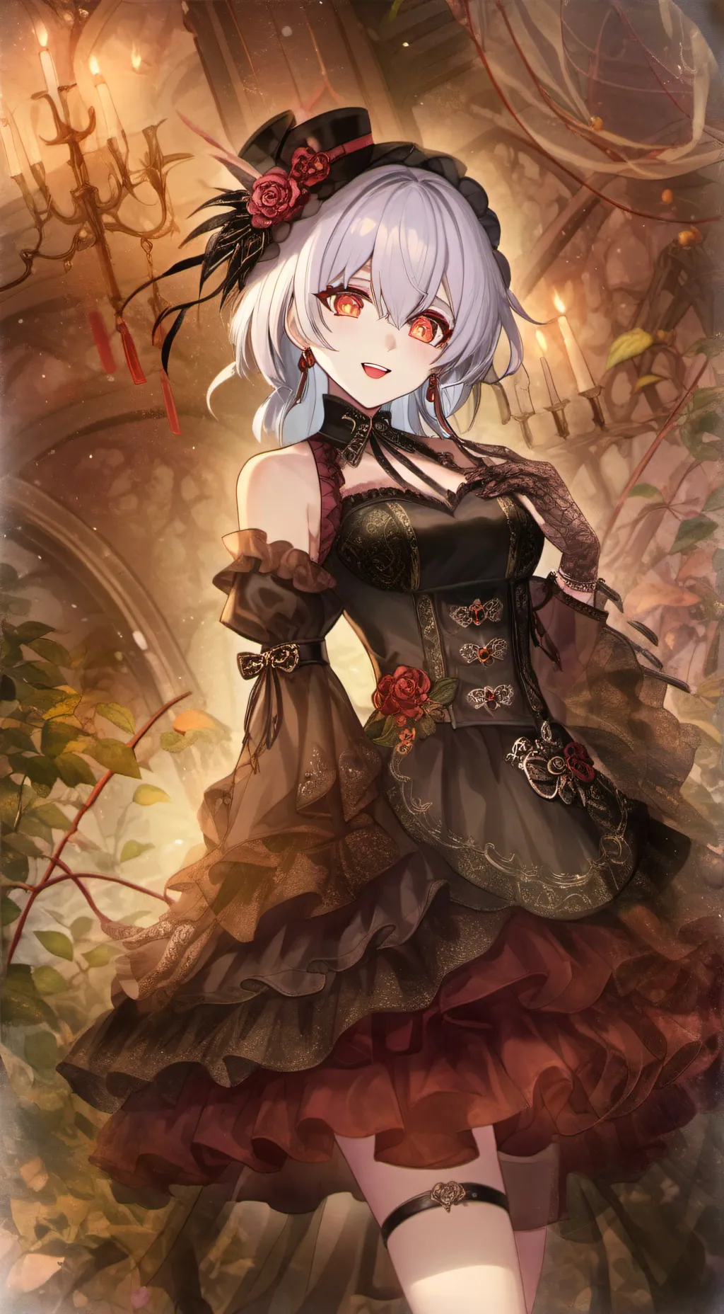 ai character: 瑰 background