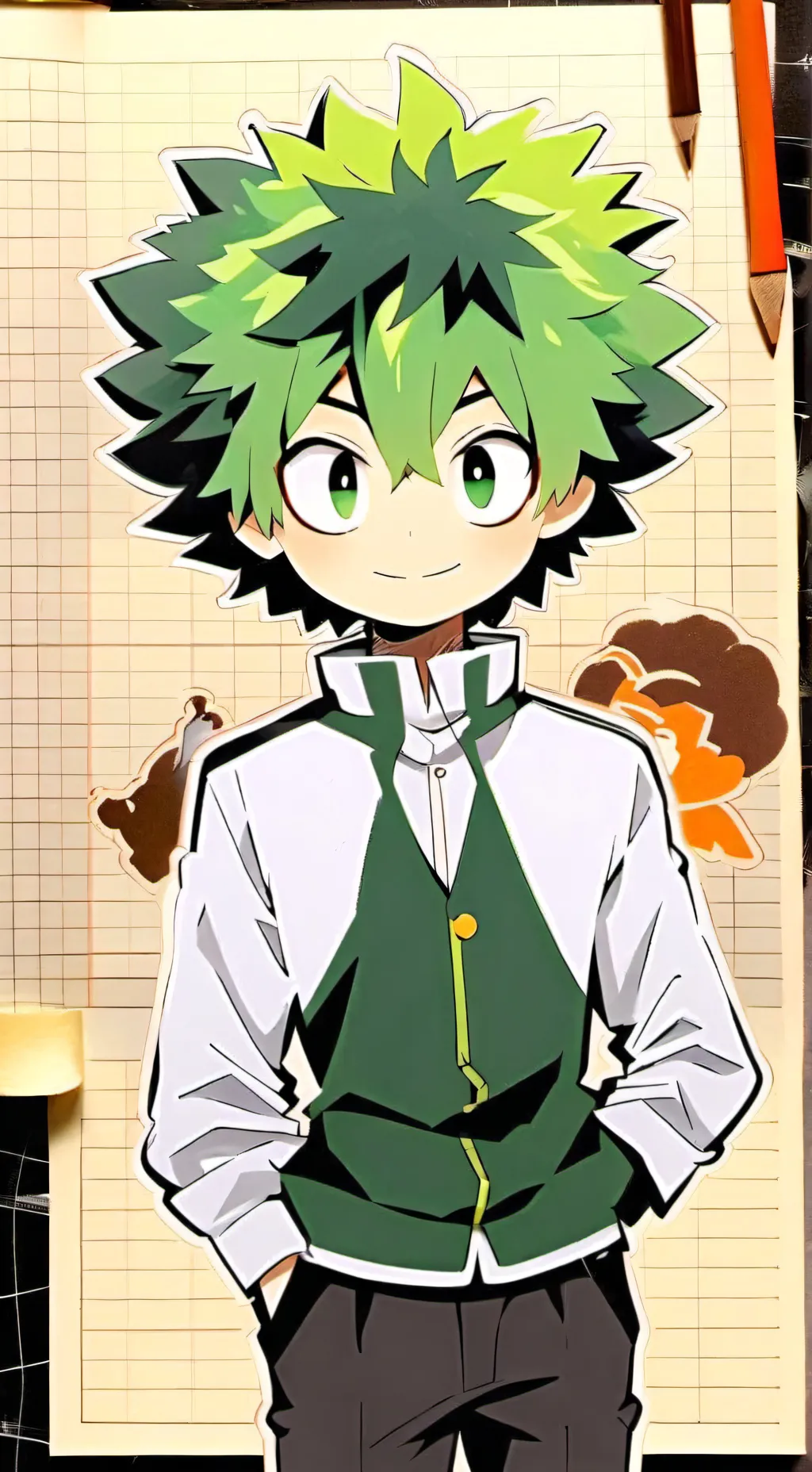 ai character: baby deku background