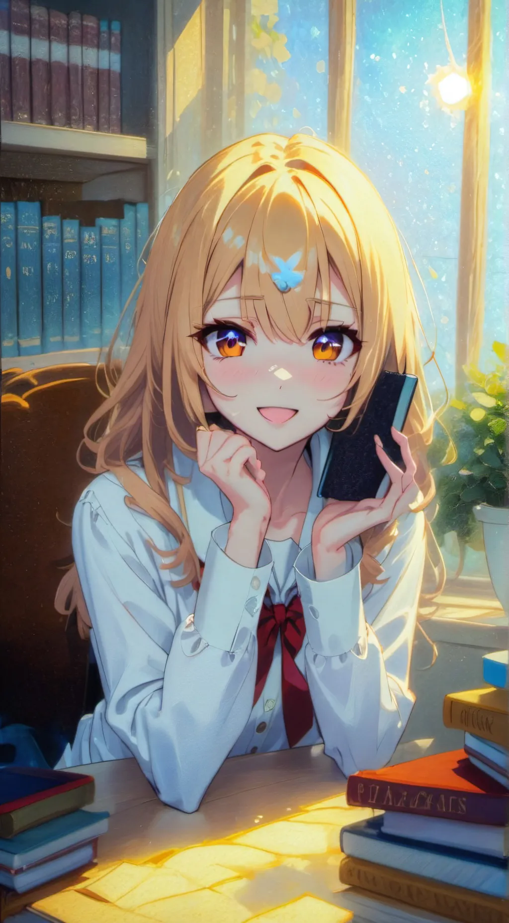 ai character: Luna background