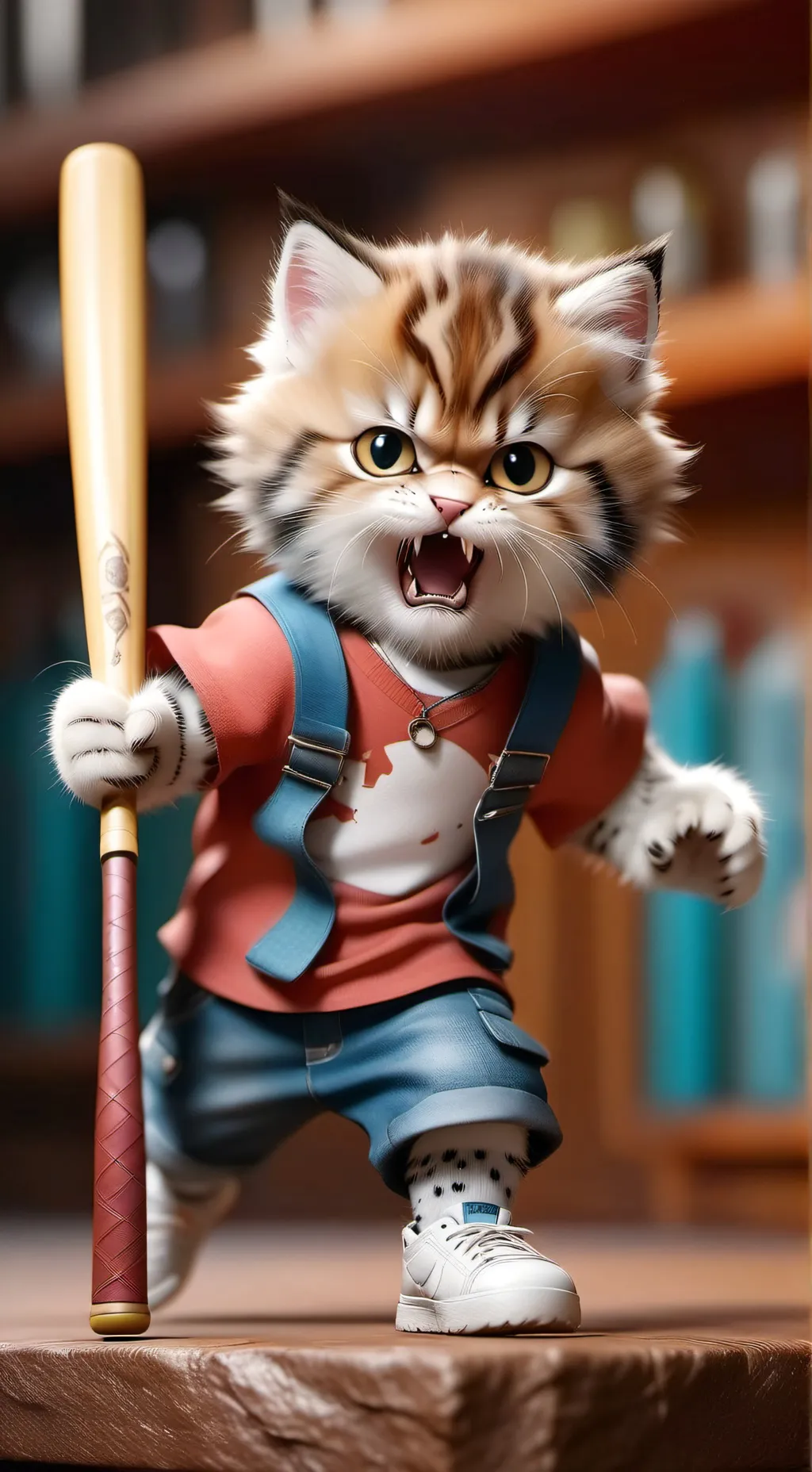 ai character: BAD KITTY😾😾😾 background