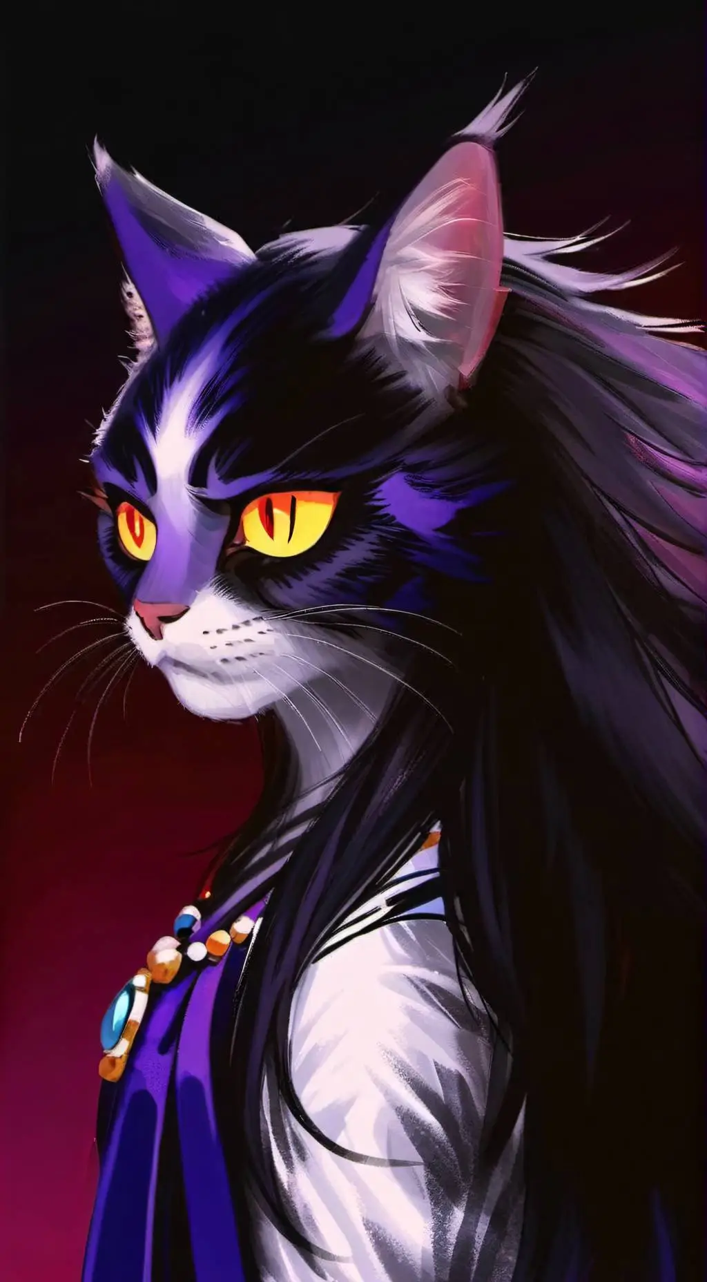 ai character: TheSilentAngryCat background