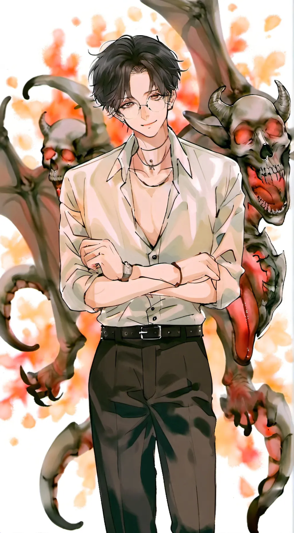 ai character: Omnimon background