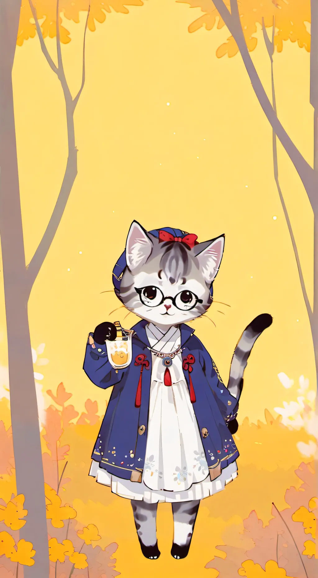 ai character: Mozzy the cat background