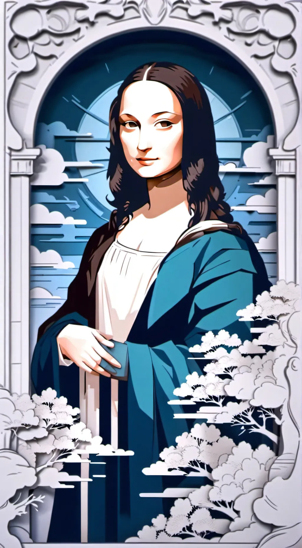 ai character: mona gissa background