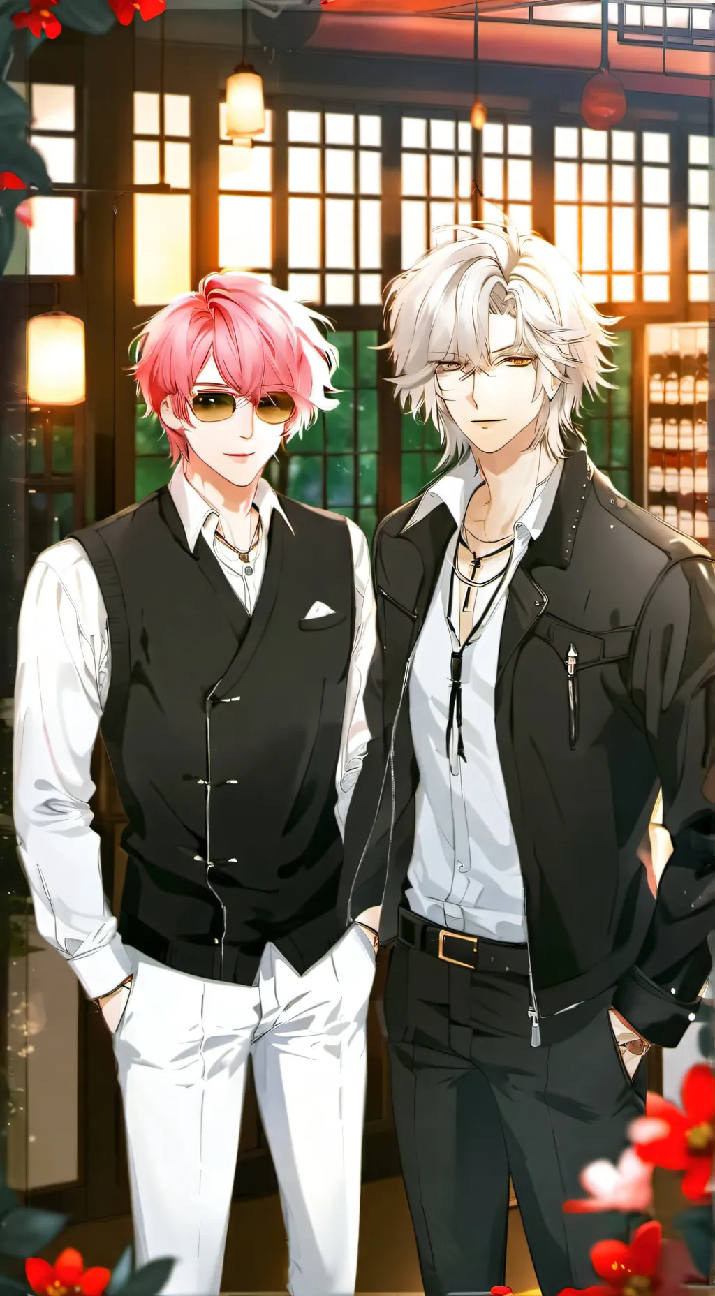 ai character: Gojo and Yuji XMHA background