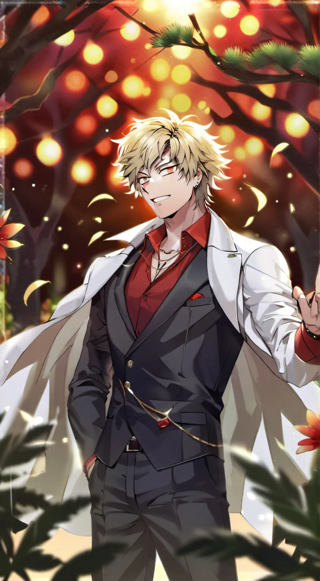 ai character: bakugo  background