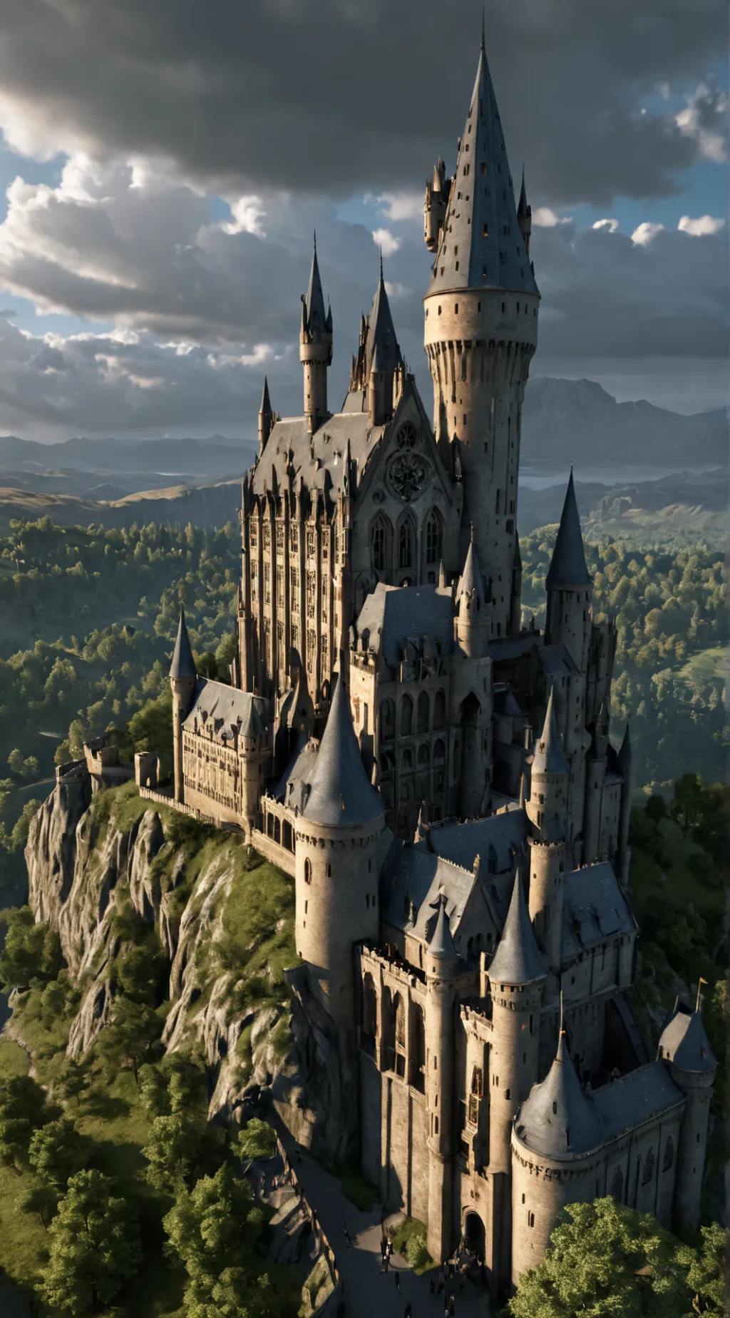 ai character: Hogwarts😭 background