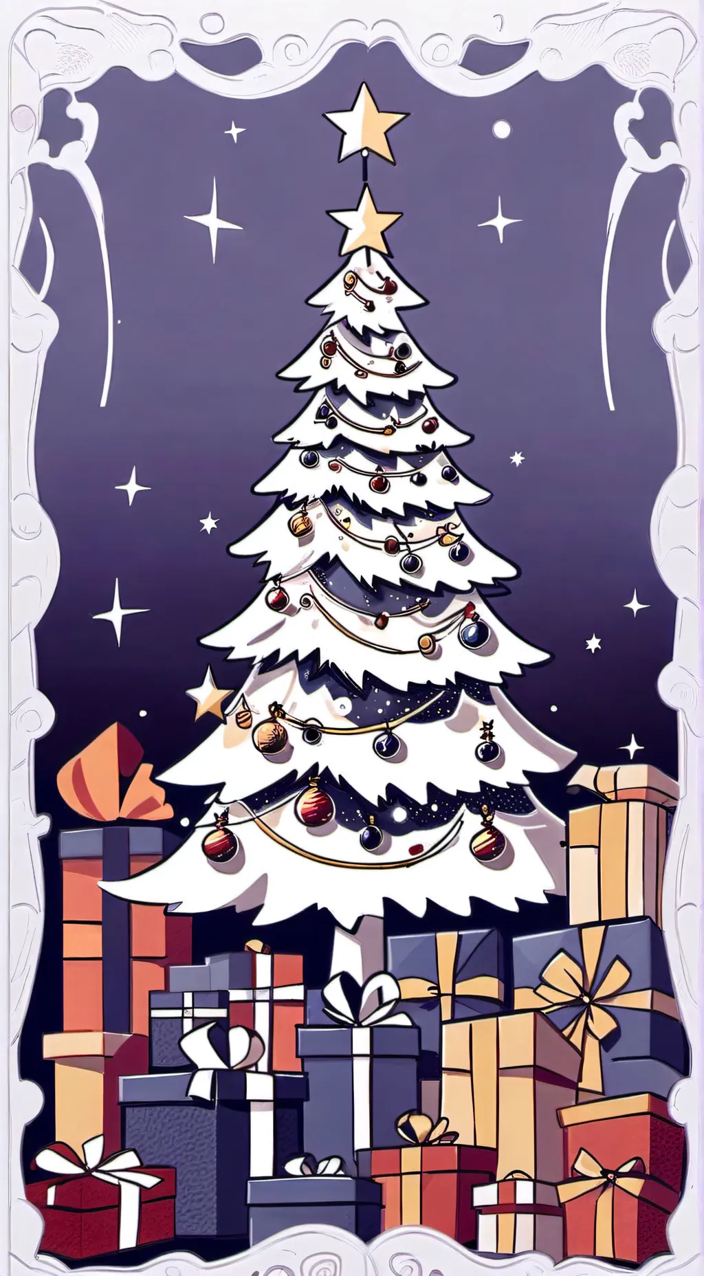 ai character: Chrismas party🎄 background