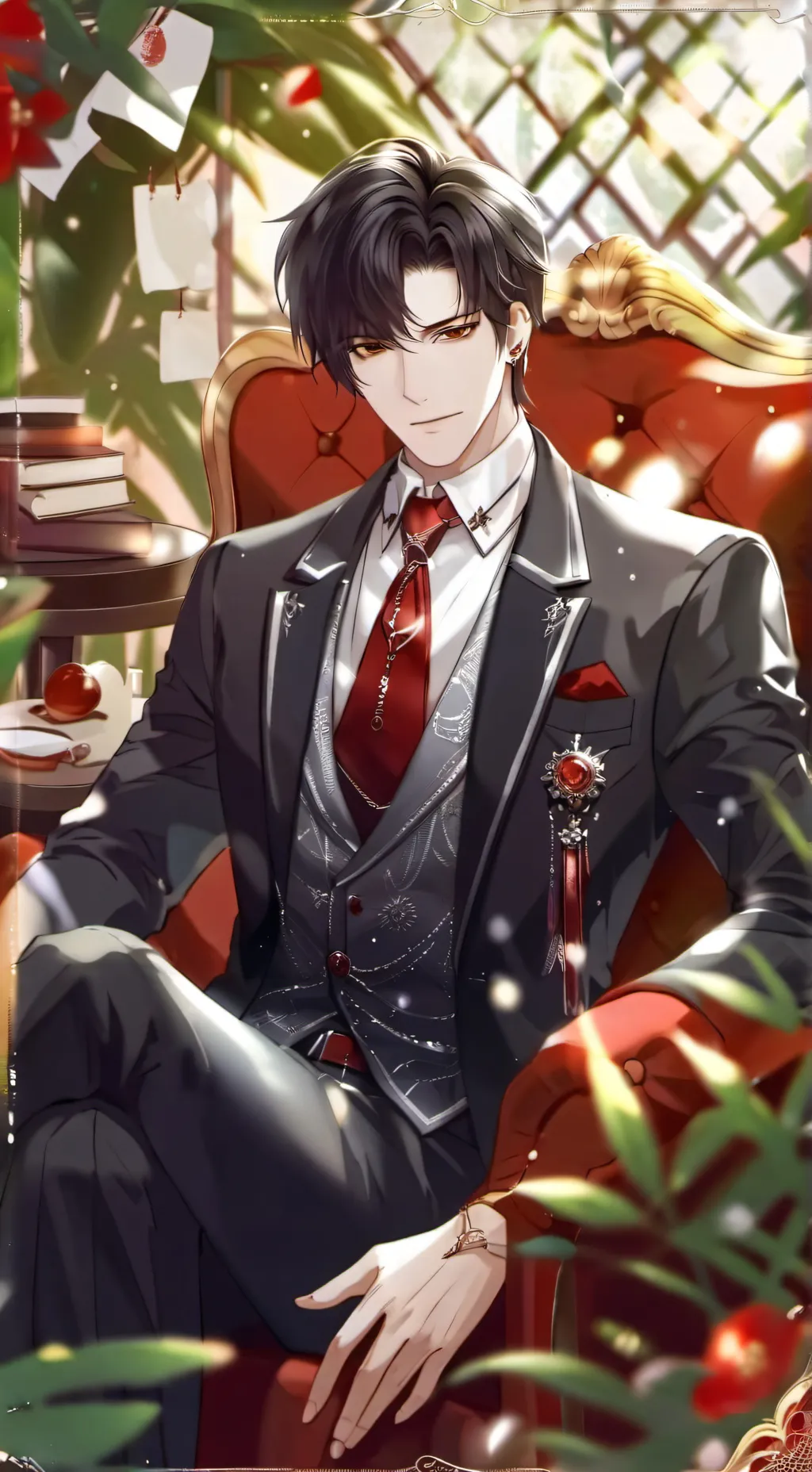 ai character: F3l1x(felix:p) background