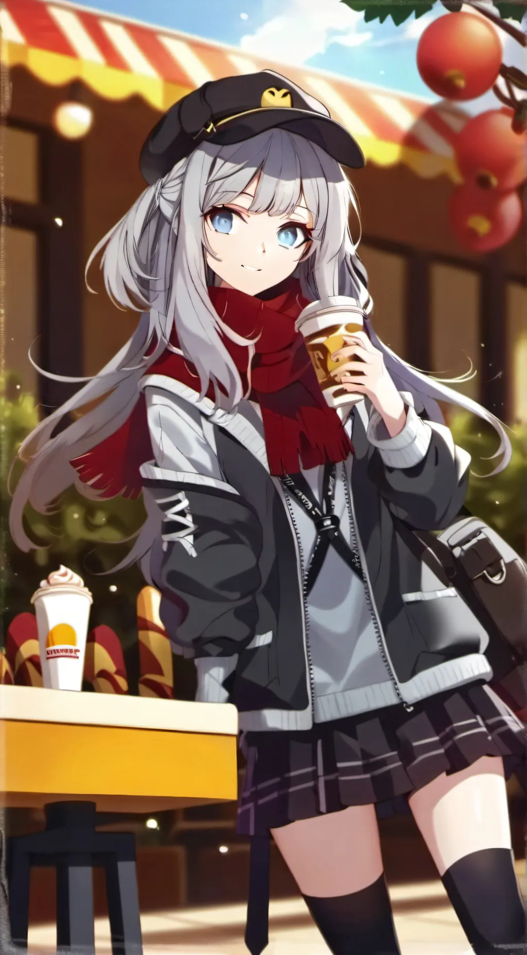 ai character: commessa sexy background