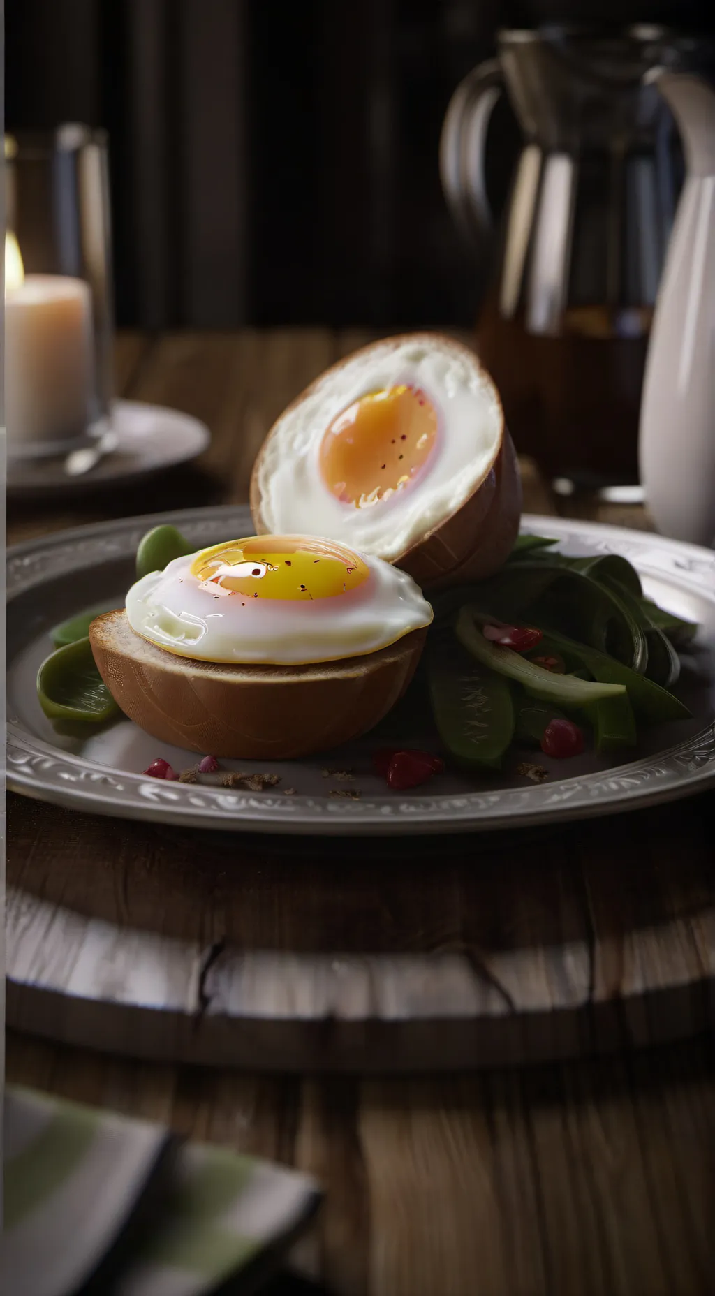 ai character: egg background