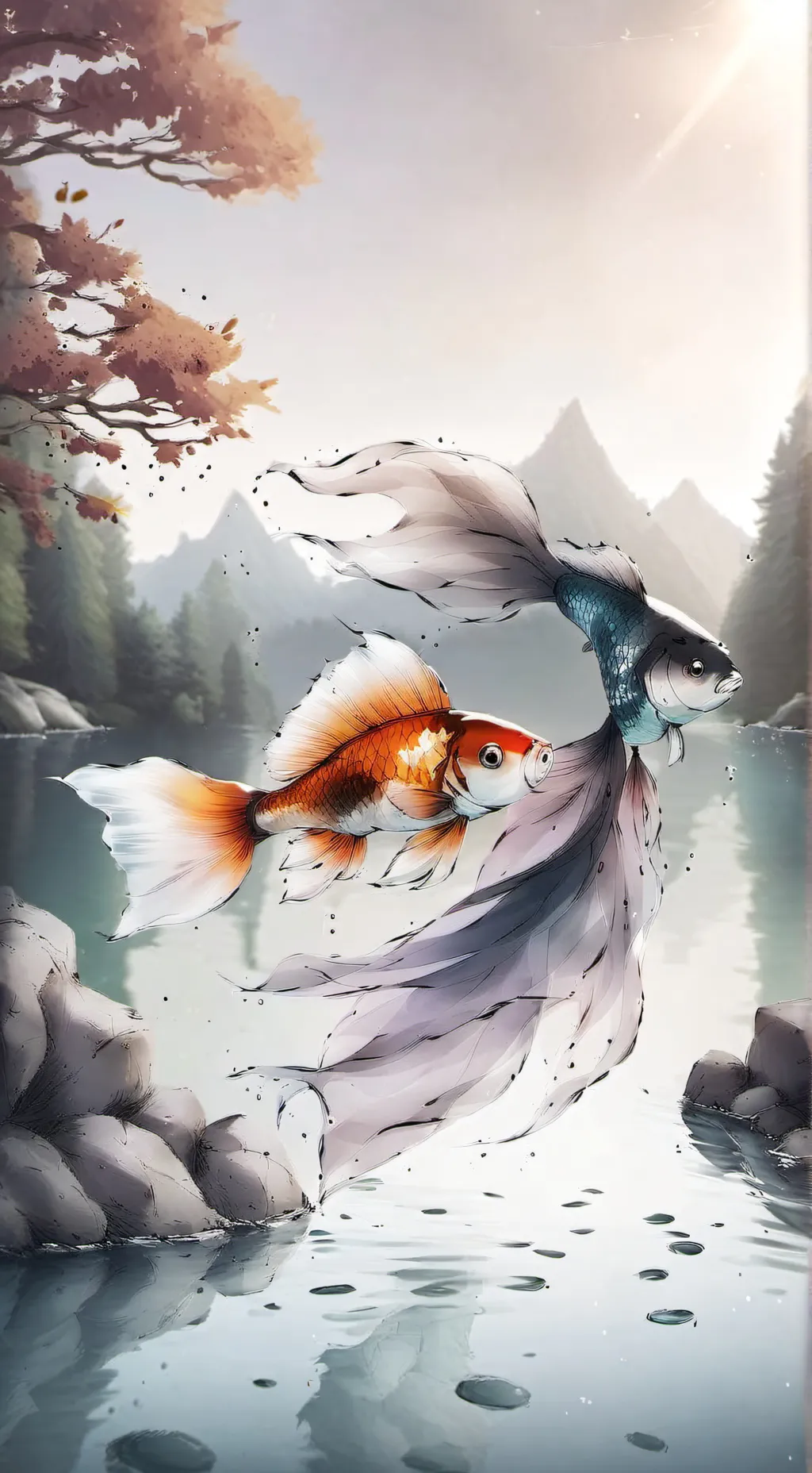 ai character: one pieeeece background