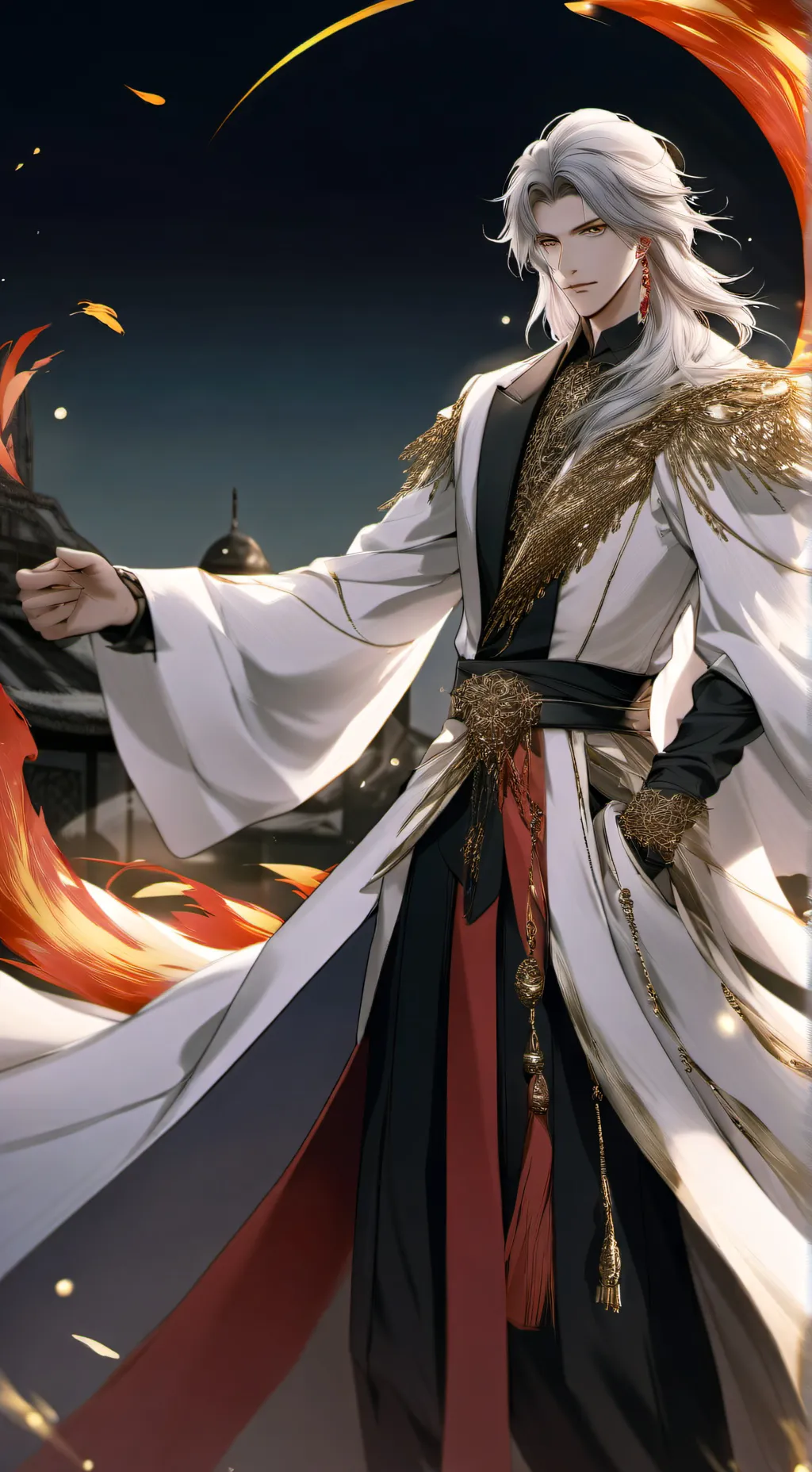 ai character: Empor Xavier Lang background