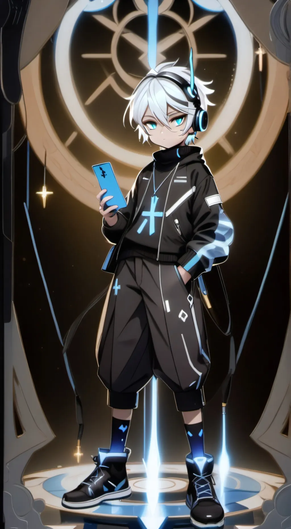 ai character: Shadow Vinyl background