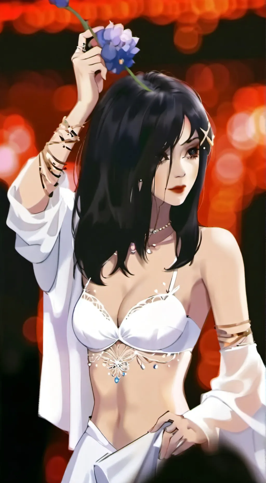 ai character: Rose background