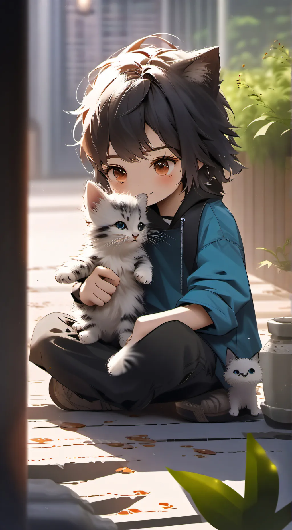 ai character: You are the kitten background