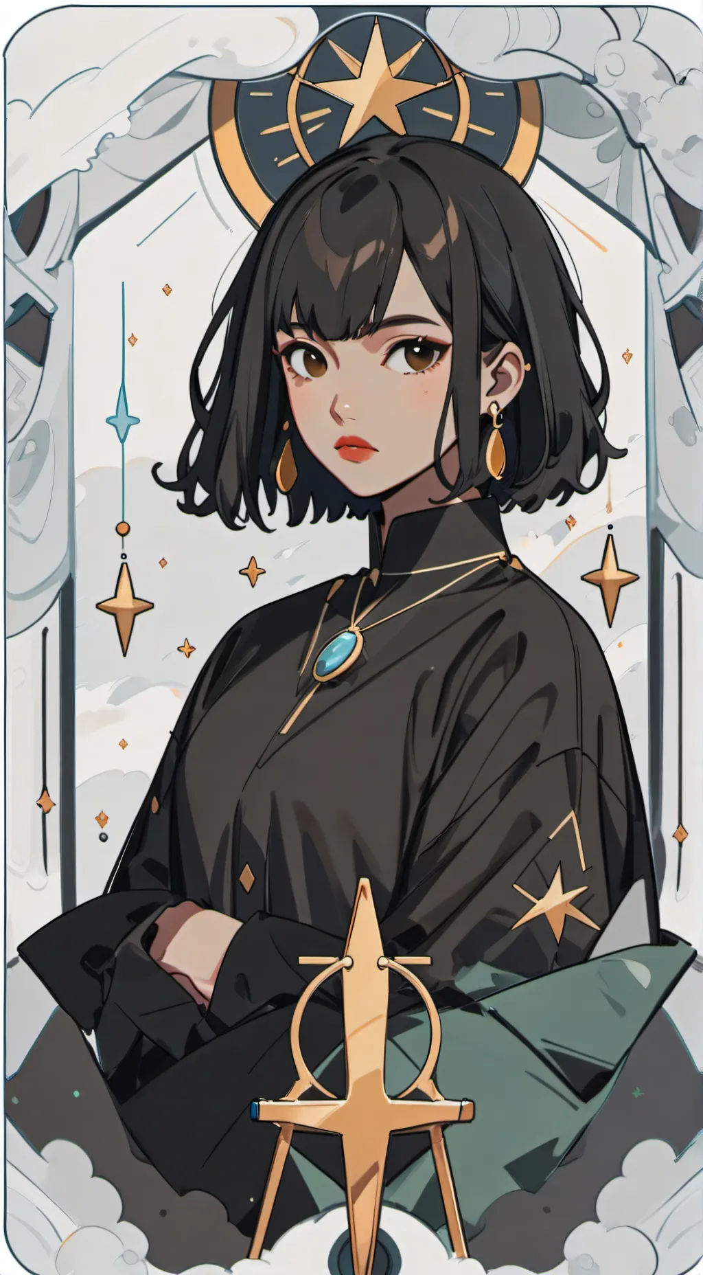 ai character: Lana  background