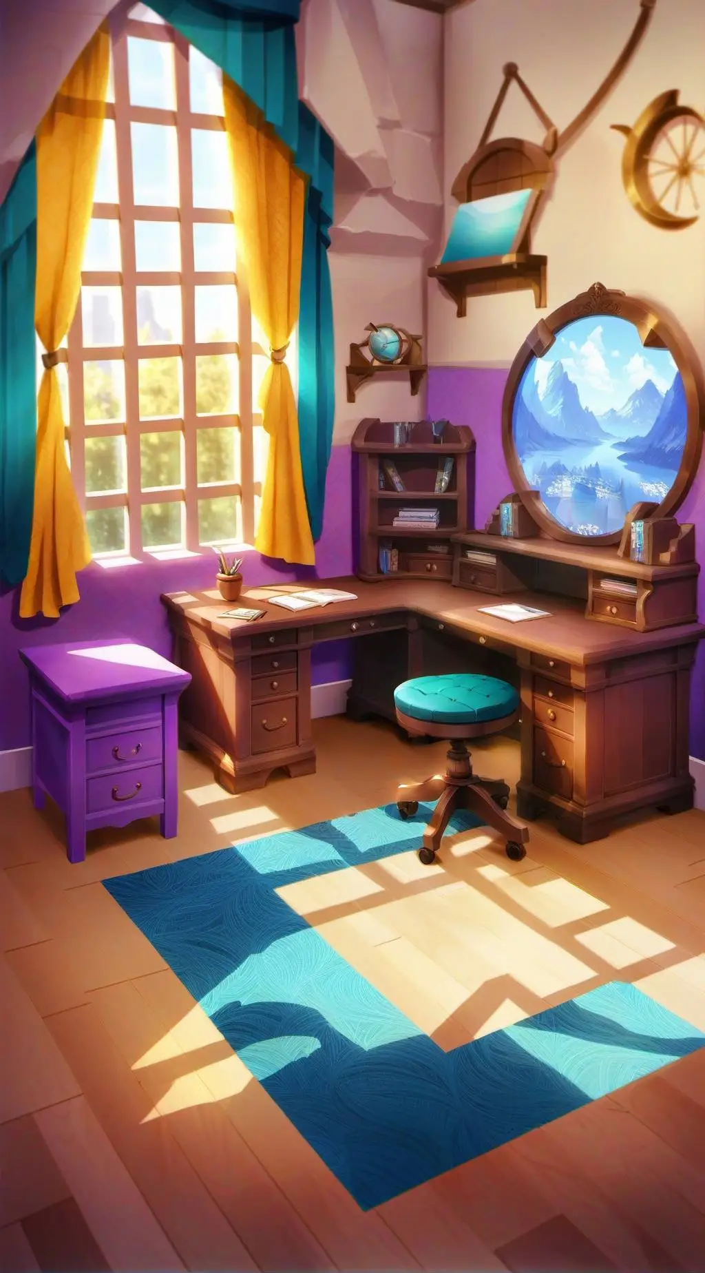 ai character: mha in your room  background