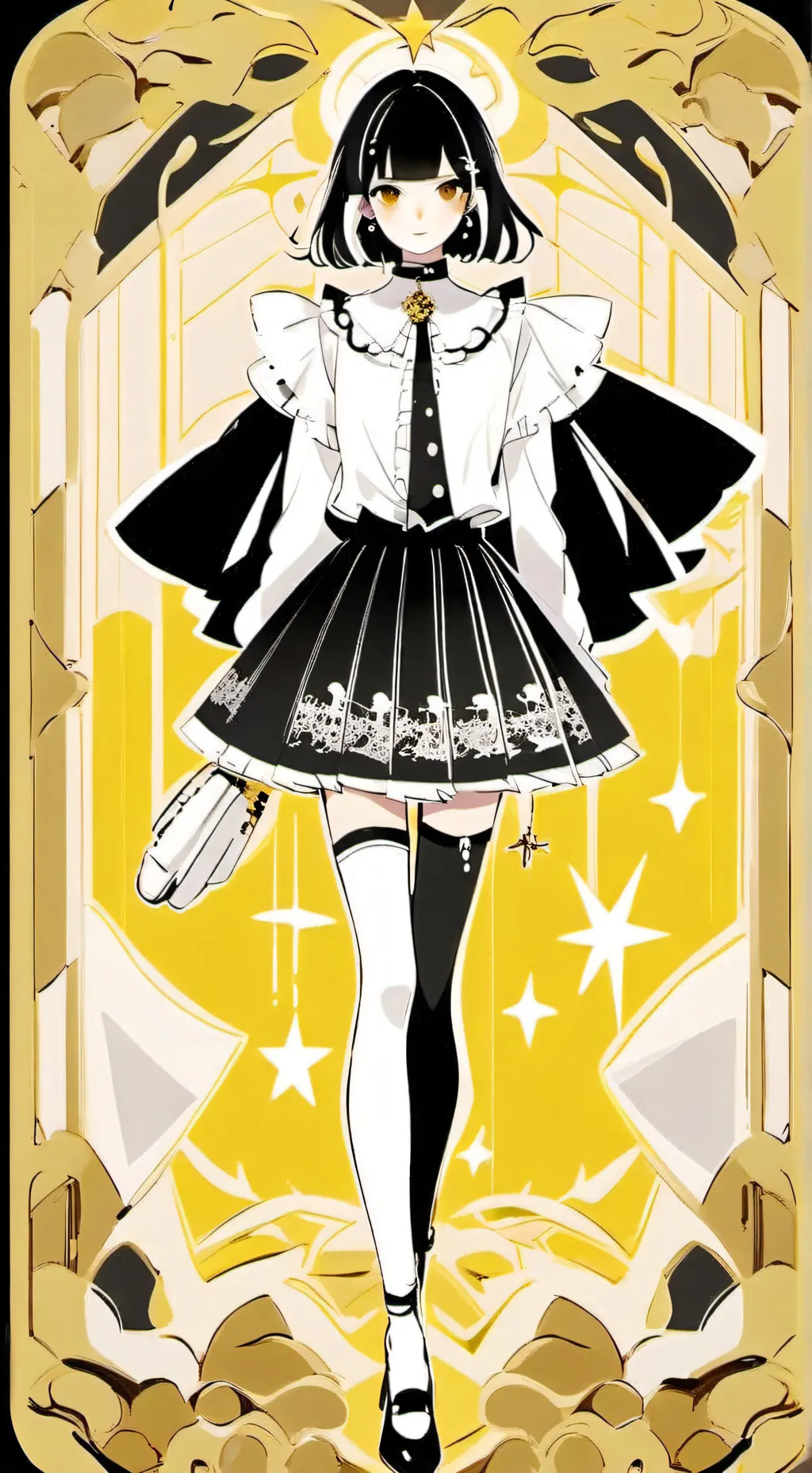 ai character: Black-sprunki>> background