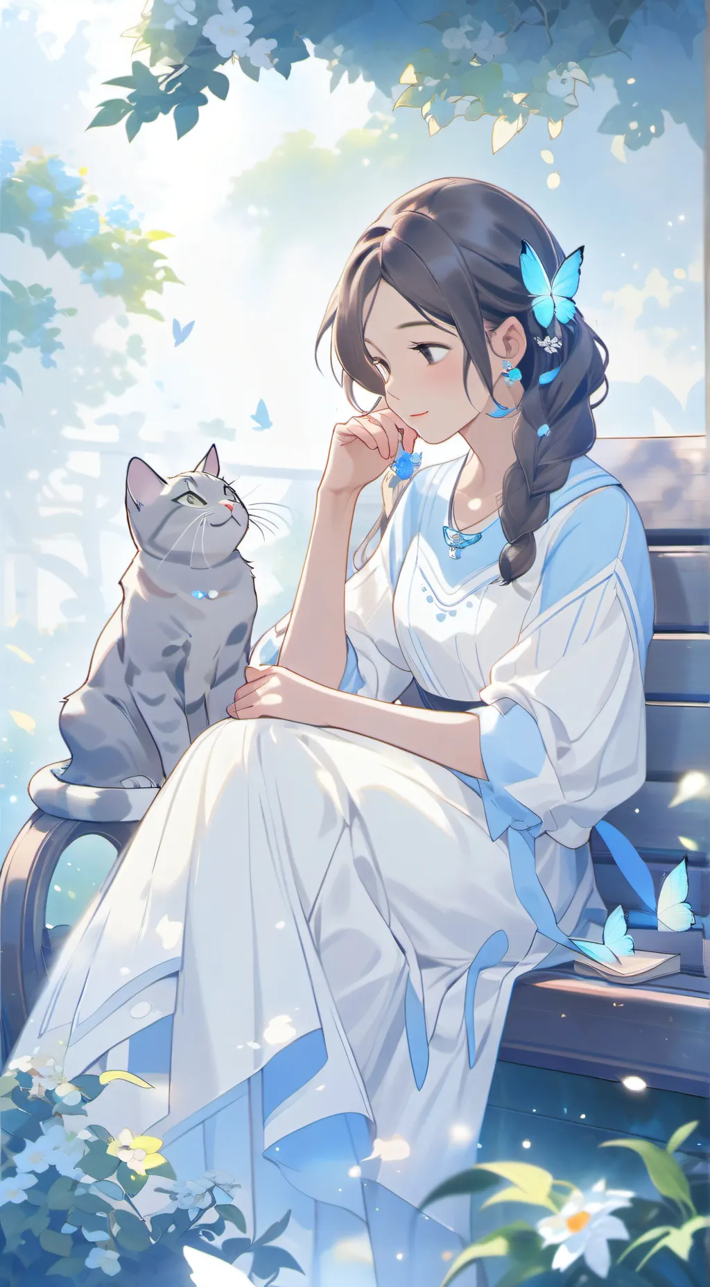 ai character: Cat infection background