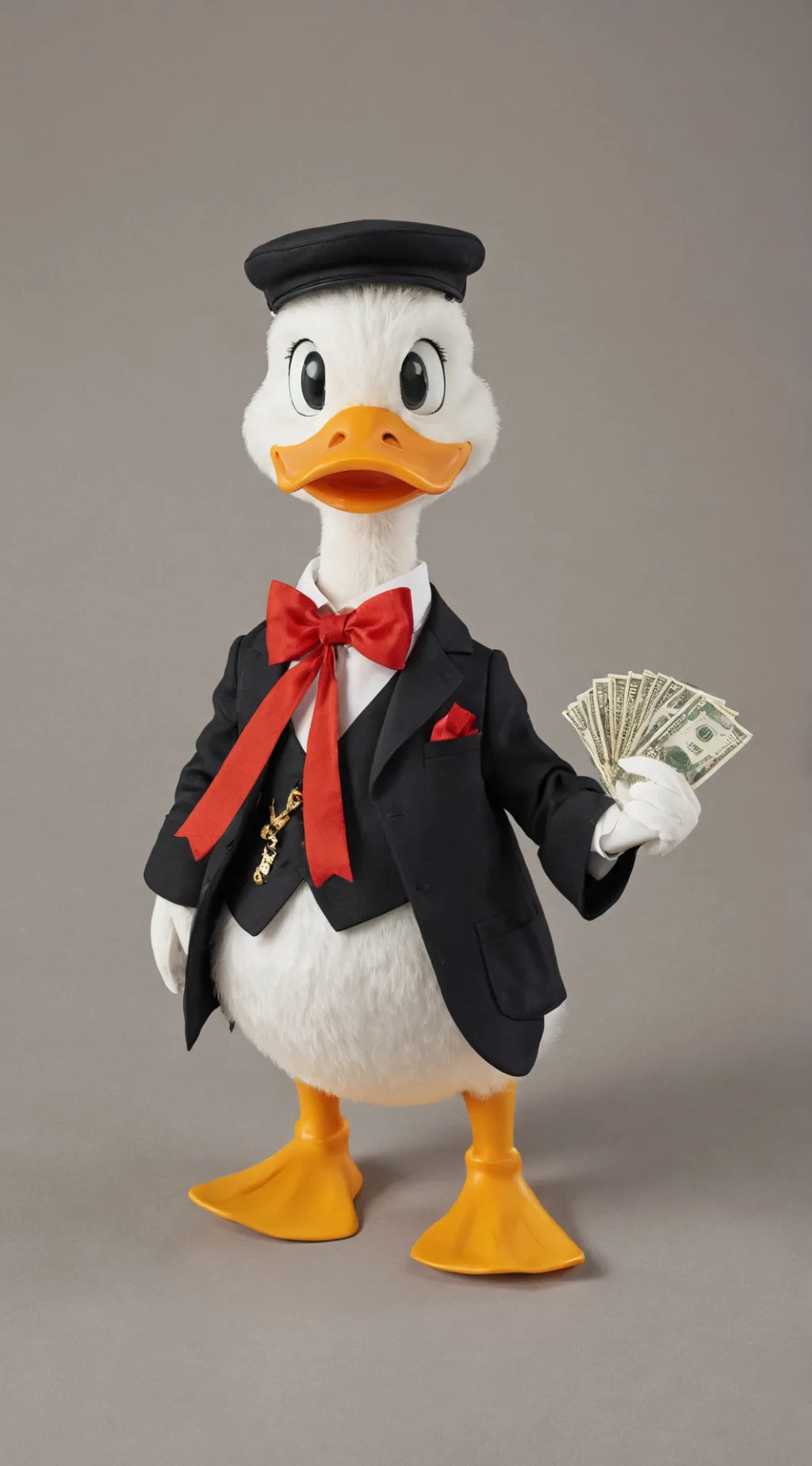 ai character: DA RICH DUCK background